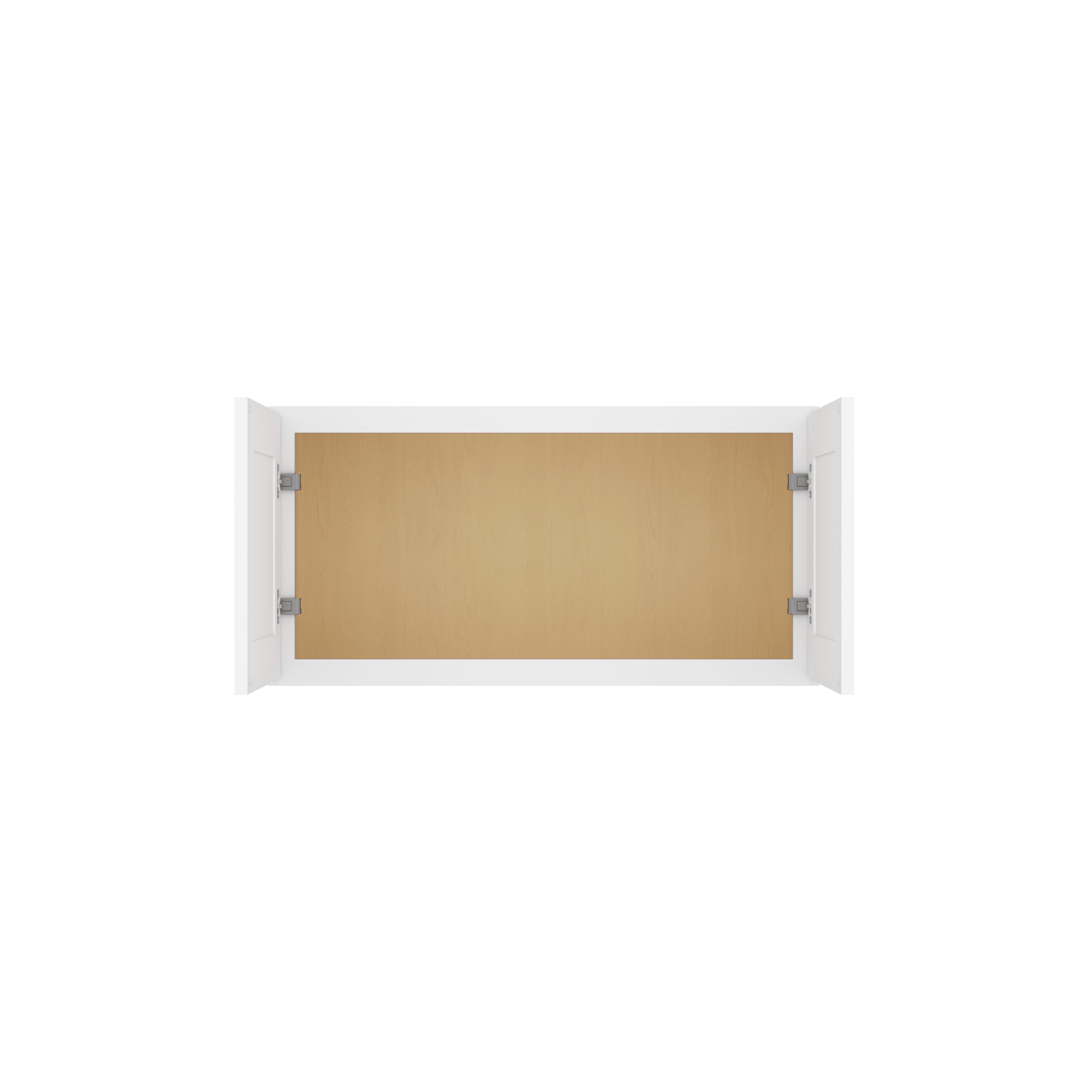 HOMLUX Easy-DIY 36-in W x 12-in D x 42-in H in Shaker White Ready to Assemble Wall Kitchen Cabinet 2 Doors-3 Shelves