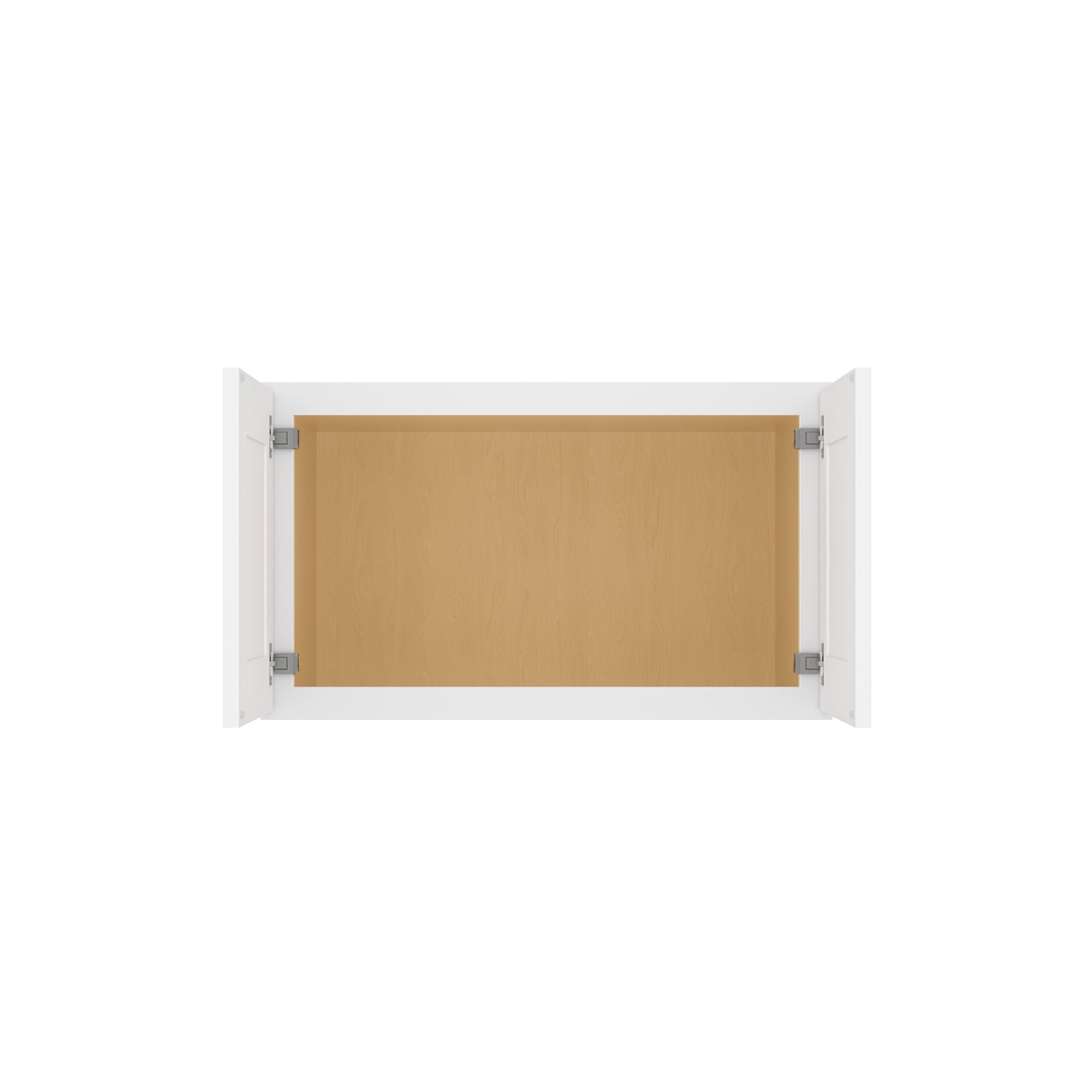 HOMLUX Easy-DIY 36-in W x 24-in D x 24-in H in Shaker White Ready to Assemble Wall Refrigerator Kitchen Cabinet with 2 Doors