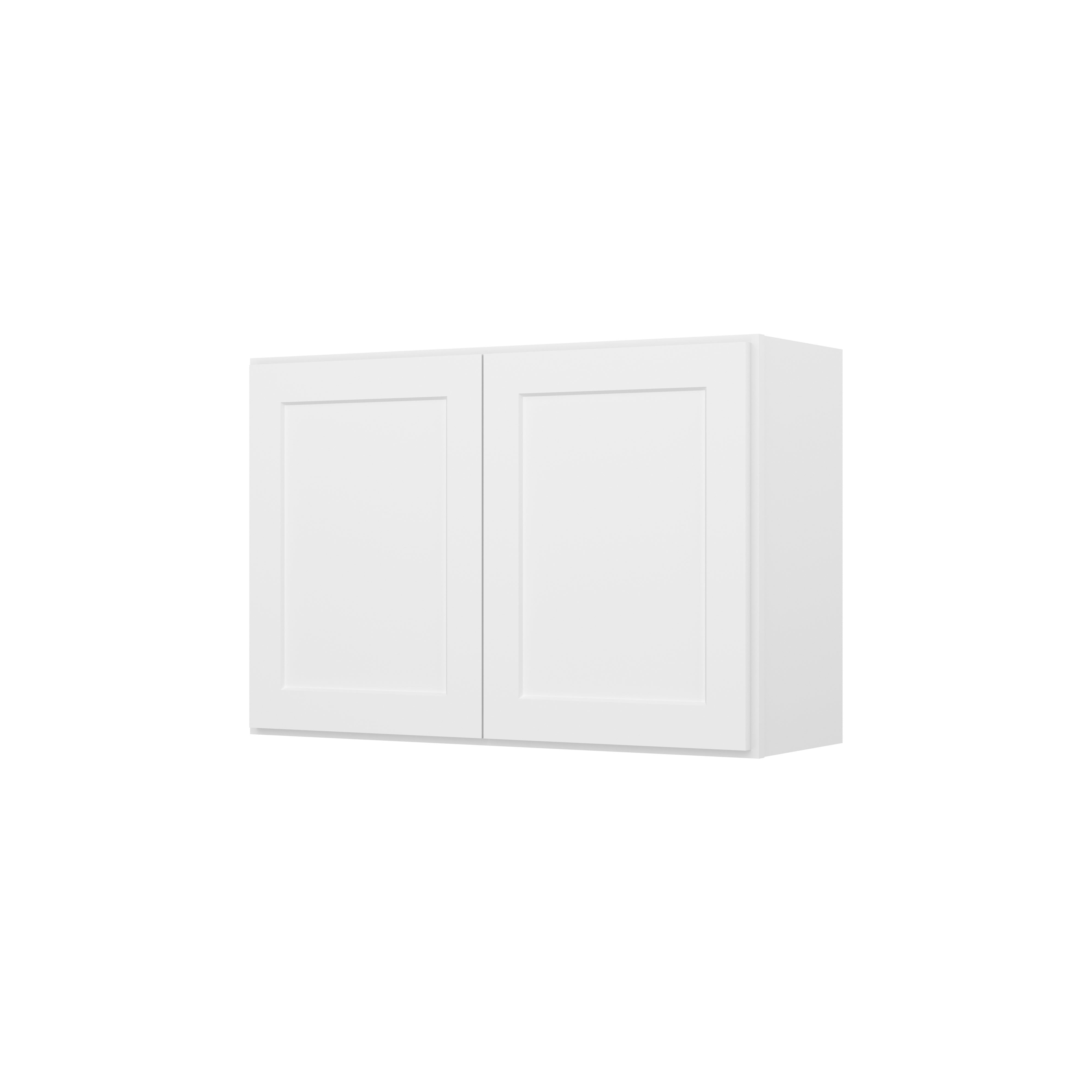 HOMLUX Easy-DIY 36-in W x 12-in D x 42-in H in Shaker White Ready to Assemble Wall Kitchen Cabinet 2 Doors-3 Shelves