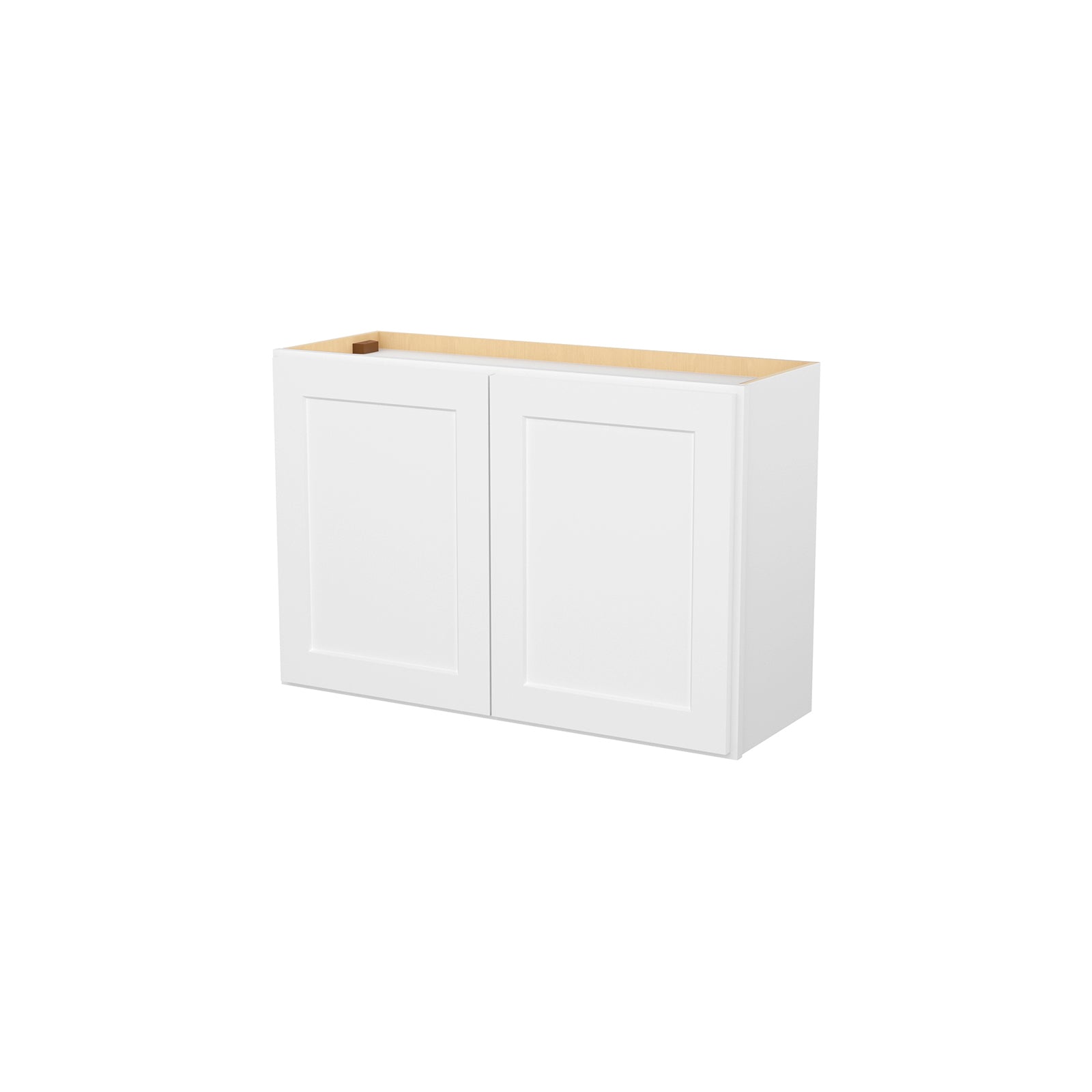 HOMLUX Easy-DIY 36-in W x 12-in D x 42-in H in Shaker White Ready to Assemble Wall Kitchen Cabinet 2 Doors-3 Shelves