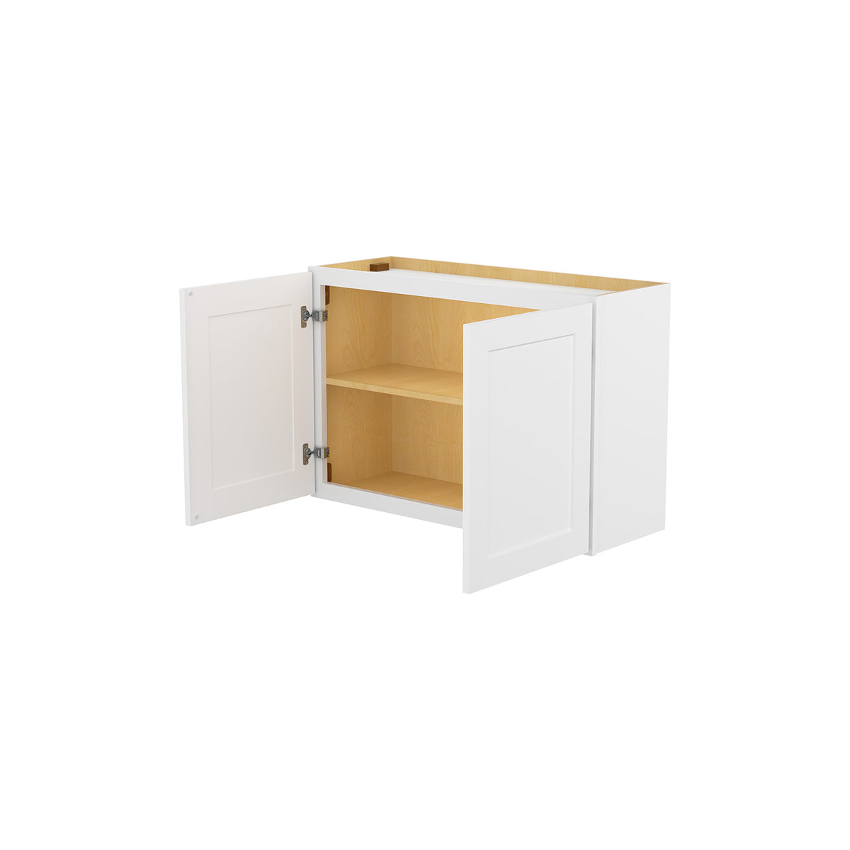 HOMLUX Easy-DIY 36-in W x 24-in D x 24-in H in Shaker White Ready to Assemble Wall Refrigerator Kitchen Cabinet with 2 Doors