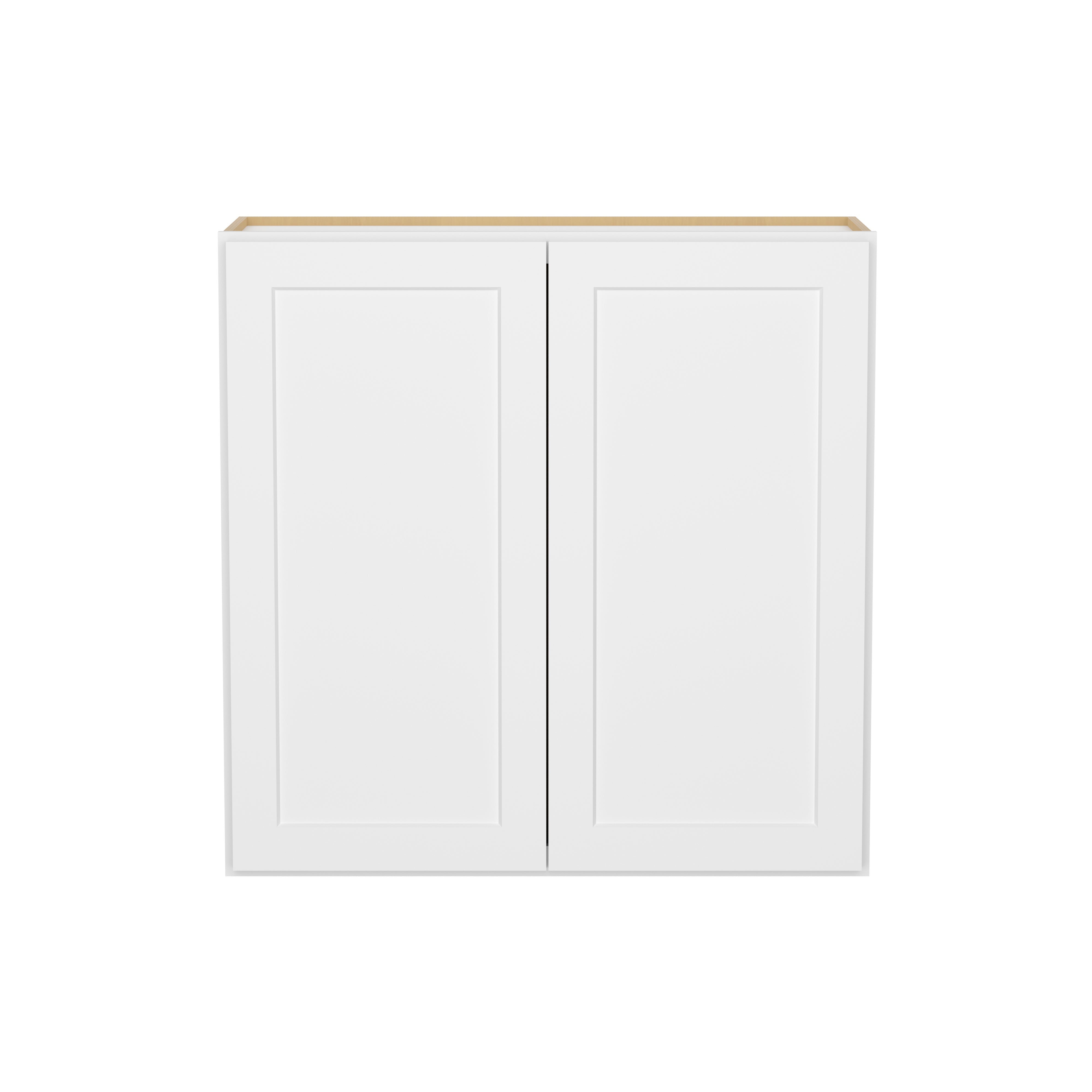 HOMLUX Easy-DIY 36-in W x 12-in D x 42-in H in Shaker White Ready to Assemble Wall Kitchen Cabinet 2 Doors-3 Shelves