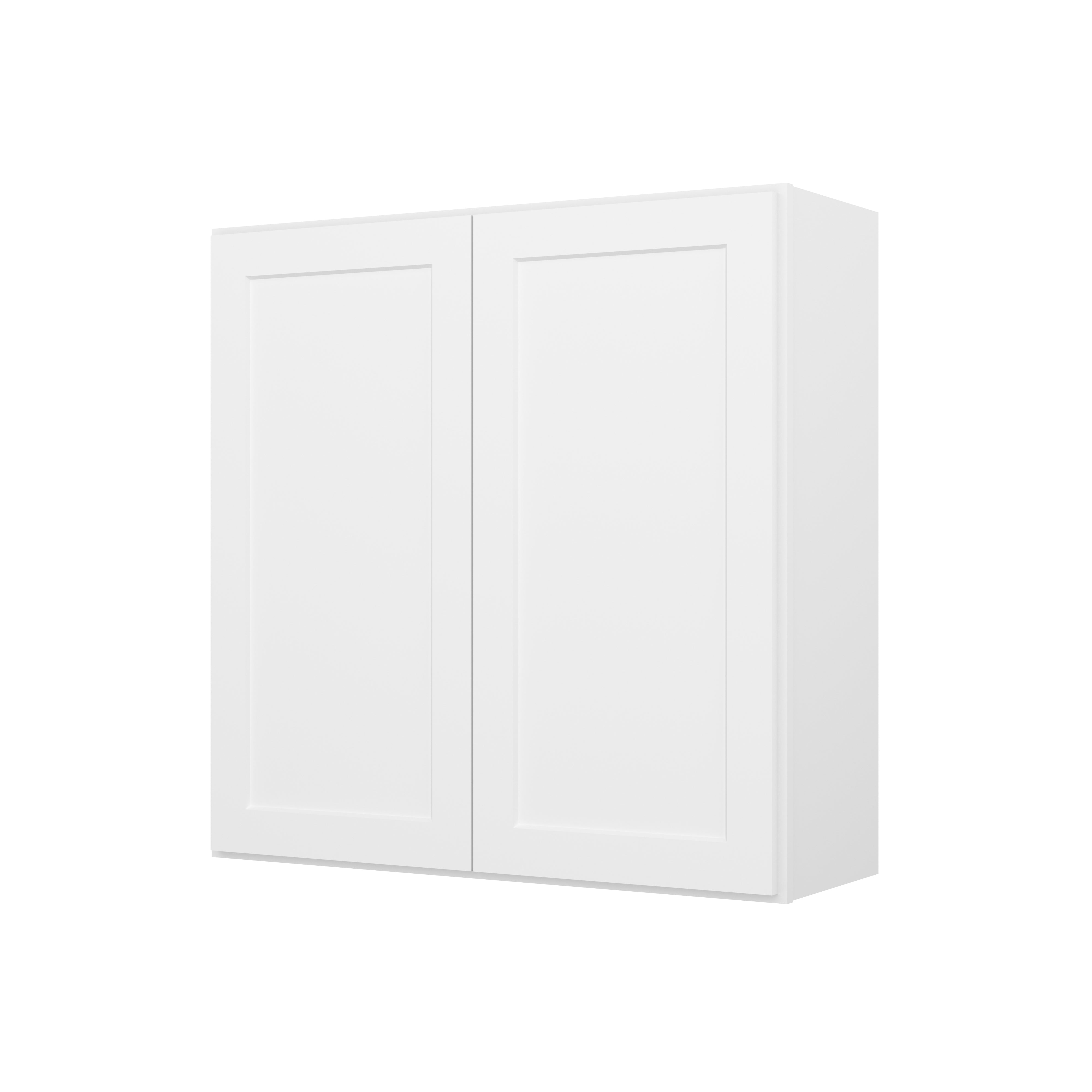 HOMLUX Easy-DIY 36-in W x 12-in D x 42-in H in Shaker White Ready to Assemble Wall Kitchen Cabinet 2 Doors-3 Shelves