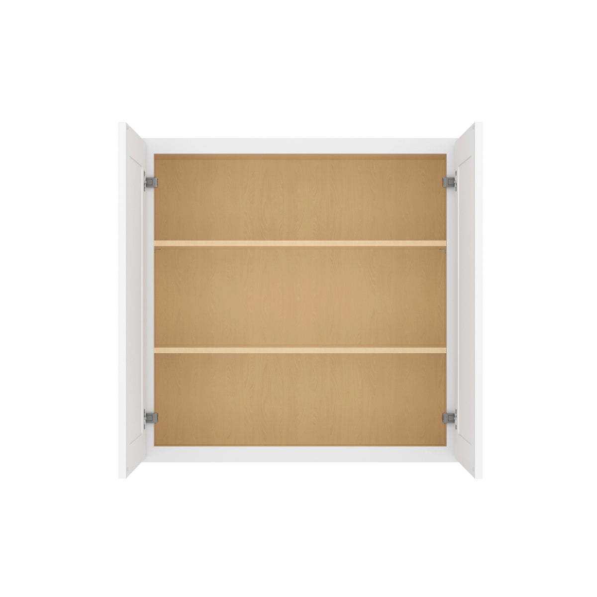 HOMLUX Easy-DIY 36-in W x 12-in D x 42-in H in Shaker White Ready to Assemble Wall Kitchen Cabinet 2 Doors-3 Shelves