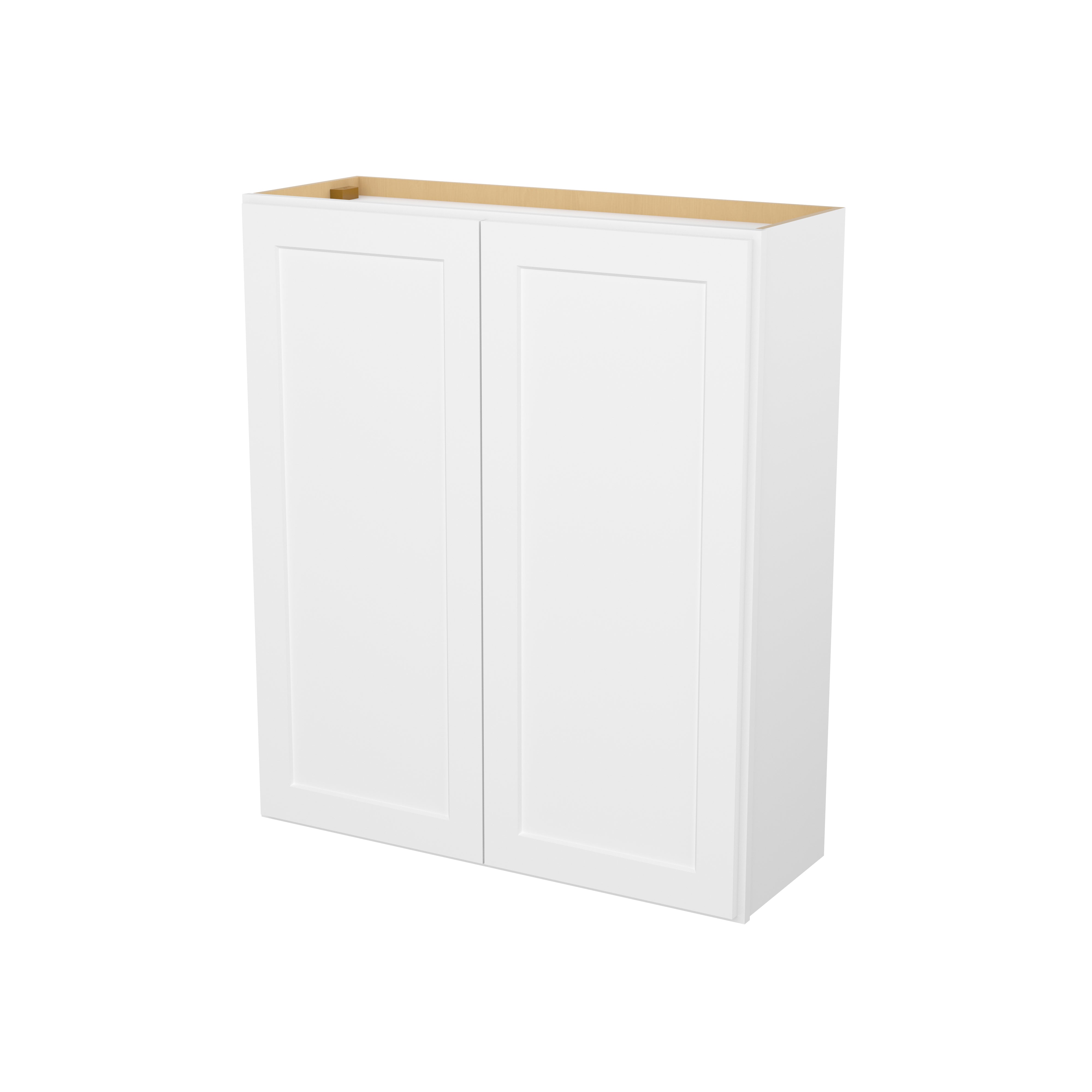 HOMLUX Easy-DIY 36-in W x 12-in D x 42-in H in Shaker White Ready to Assemble Wall Kitchen Cabinet 2 Doors-3 Shelves