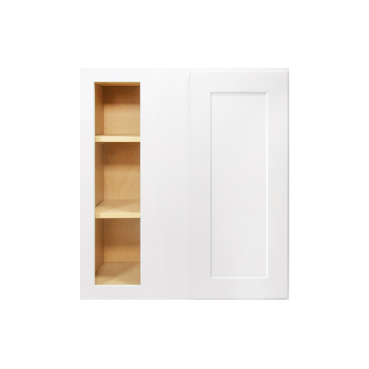 HOMLUX Easy-DIY 30-in W x 12-in D x 42-in H in Shaker White Ready to Assemble Wall Blind Kitchen Cabinet
