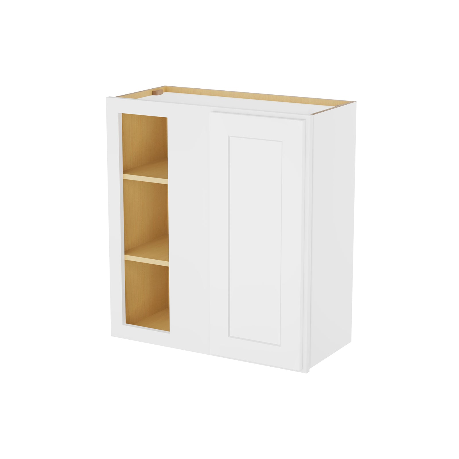 HOMLUX Easy-DIY 30-in W x 12-in D x 42-in H in Shaker White Ready to Assemble Wall Blind Kitchen Cabinet