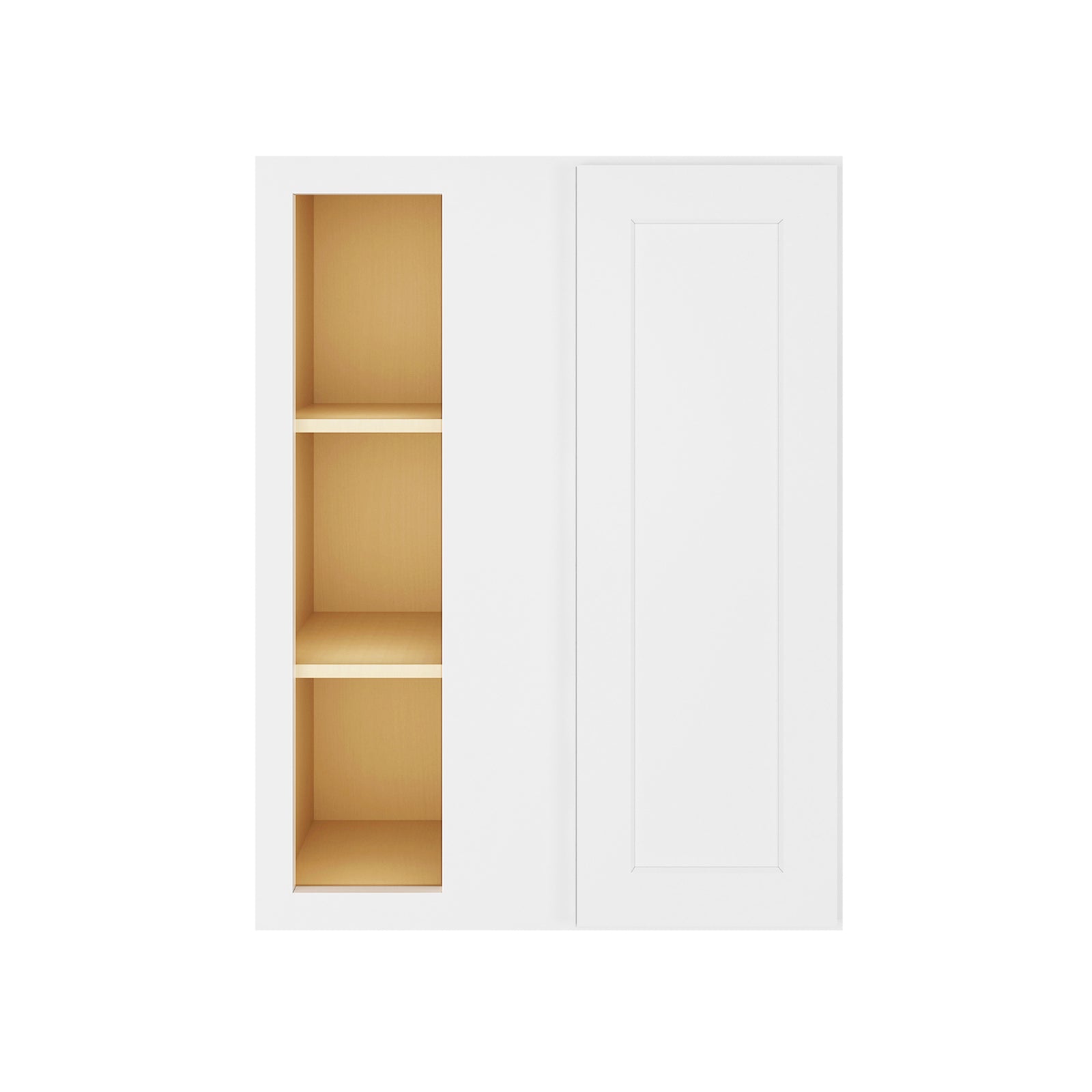 HOMLUX Easy-DIY 30-in W x 12-in D x 42-in H in Shaker White Ready to Assemble Wall Blind Kitchen Cabinet
