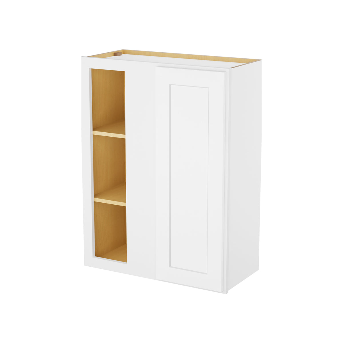 HOMLUX Easy-DIY 30-in W x 12-in D x 42-in H in Shaker White Ready to Assemble Wall Blind Kitchen Cabinet