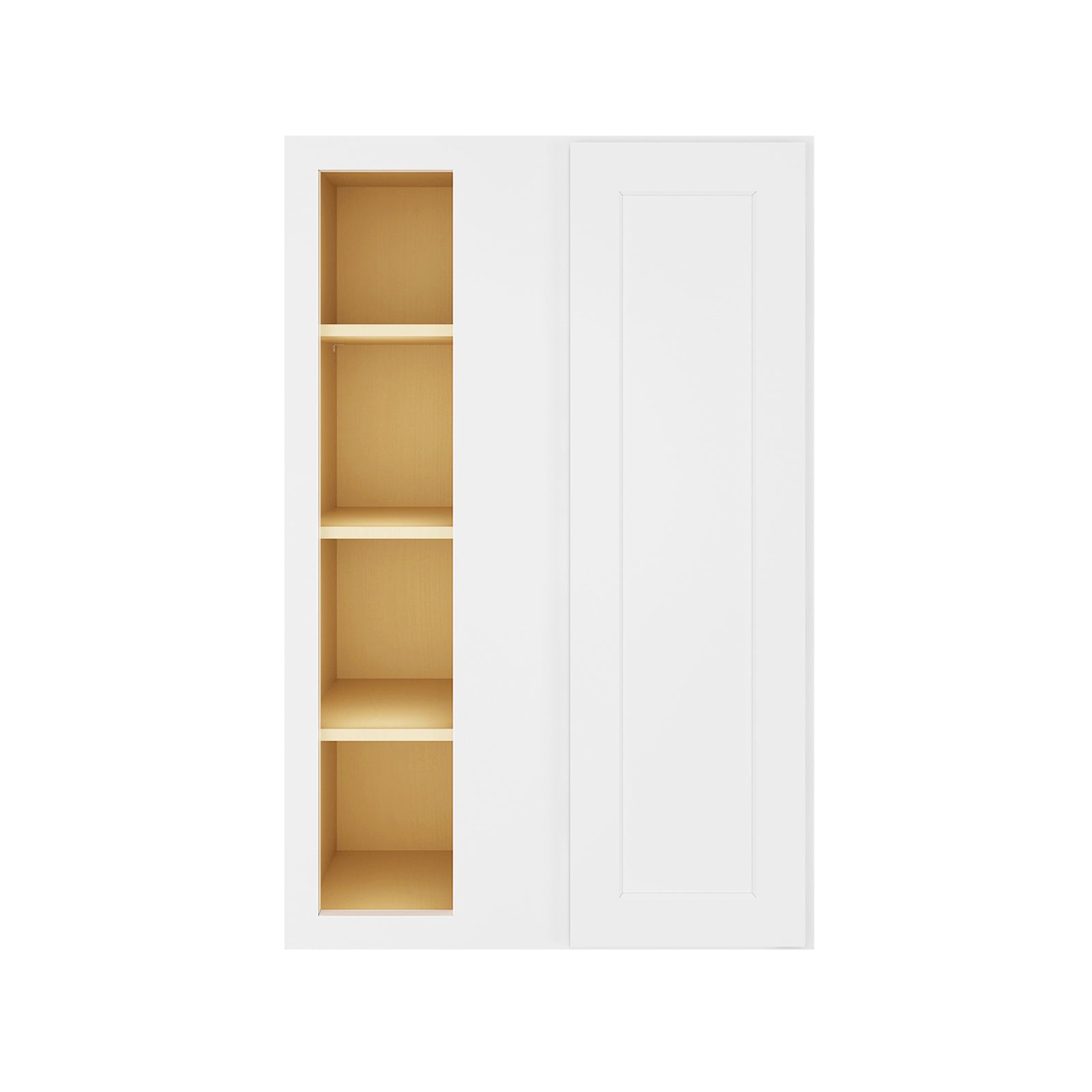 HOMLUX Easy-DIY 30-in W x 12-in D x 42-in H in Shaker White Ready to Assemble Wall Blind Kitchen Cabinet