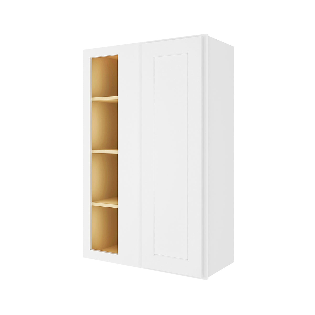 HOMLUX Easy-DIY 30-in W x 12-in D x 42-in H in Shaker White Ready to Assemble Wall Blind Kitchen Cabinet