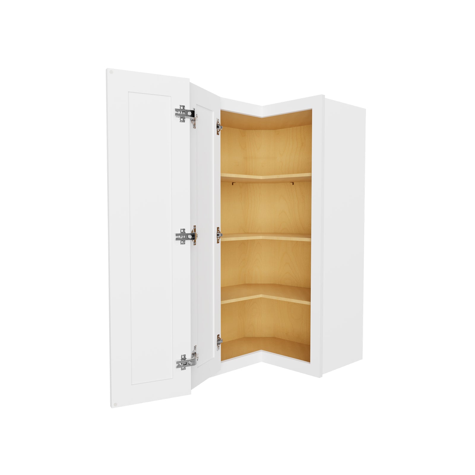 HOMLUX Easy-DIY Shaker White Ready to Assemble Wall Easy Reach Kitchen Cabinet