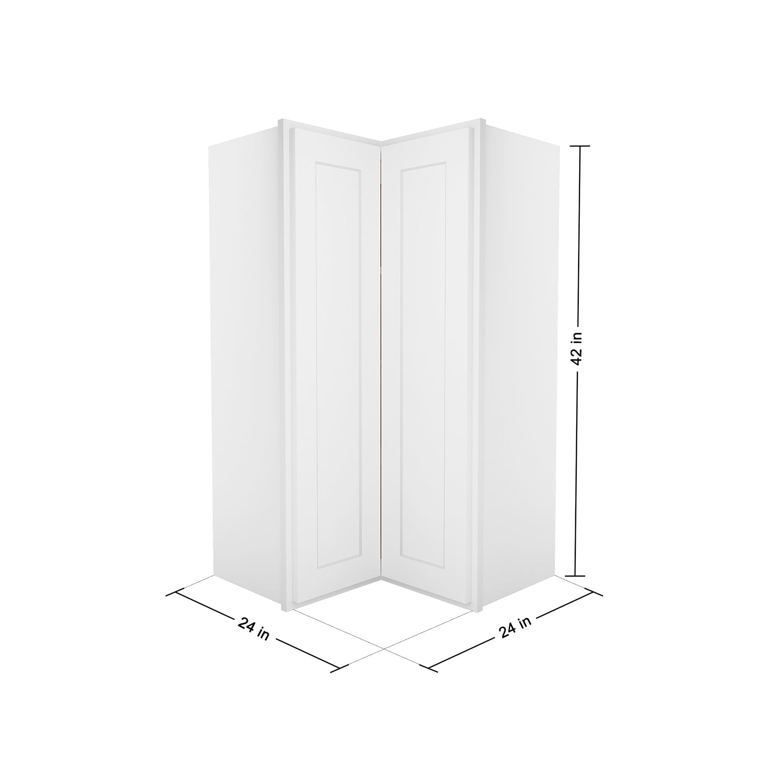 HOMLUX Easy-DIY Shaker White Ready to Assemble Wall Easy Reach Kitchen Cabinet