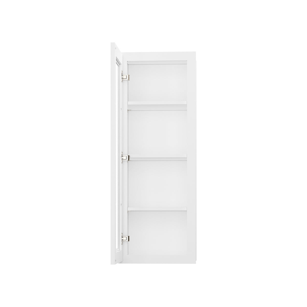 HOMLUX Easy DIY 15-in W x 12-in D x 42-in H in Royal White Plywood Ready to Assemble Wall Kitchen Cabinet Glass NOT included