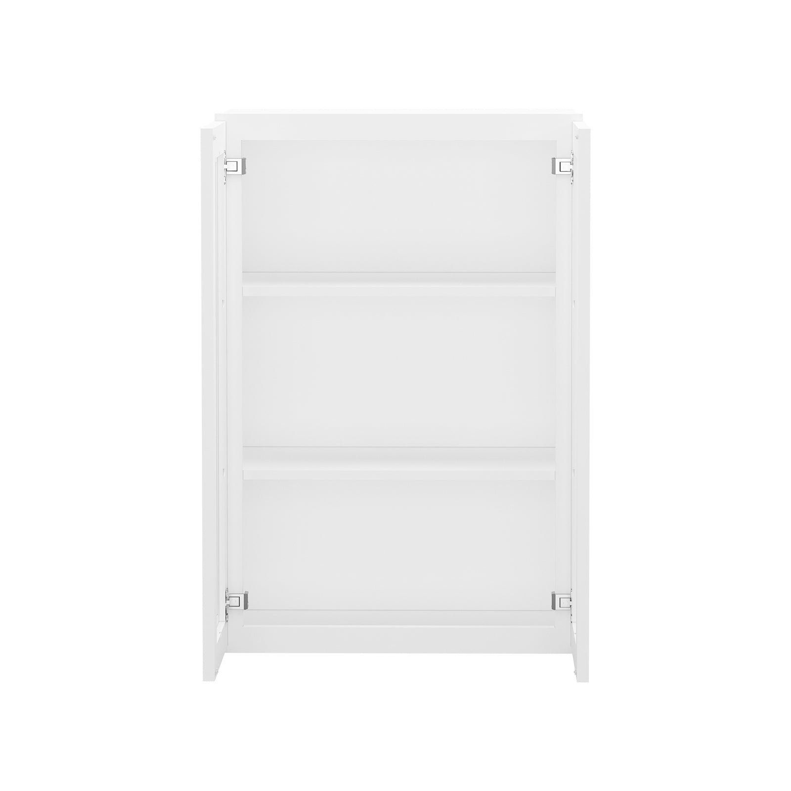 HOMLUX Easy DIY 24-in W x 12-in D x 42-in H in Royal White Plywood Ready to Assemble Wall Kitchen Cabinet Glass NOT included