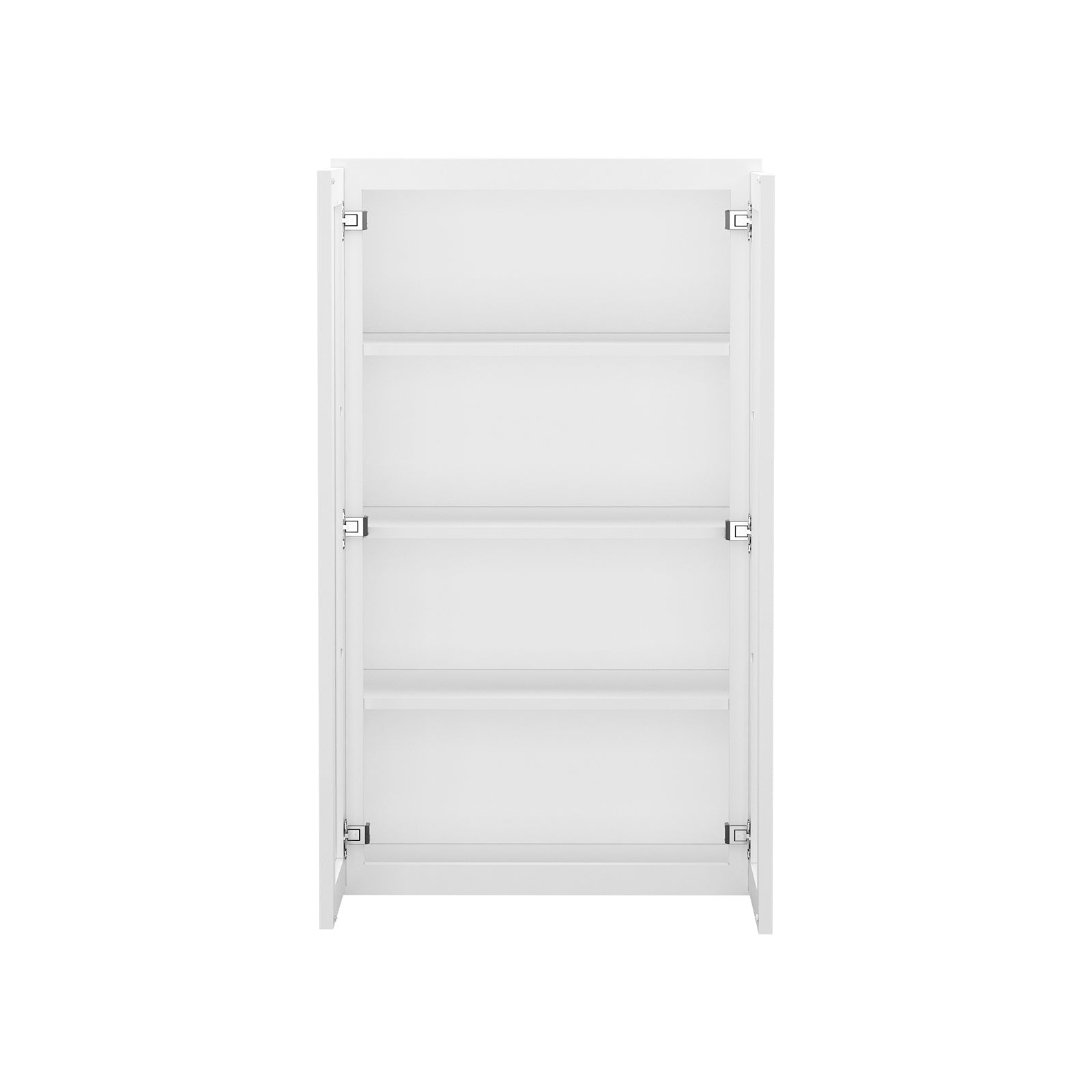 HOMLUX Easy DIY 24-in W x 12-in D x 42-in H in Royal White Plywood Ready to Assemble Wall Kitchen Cabinet Glass NOT included