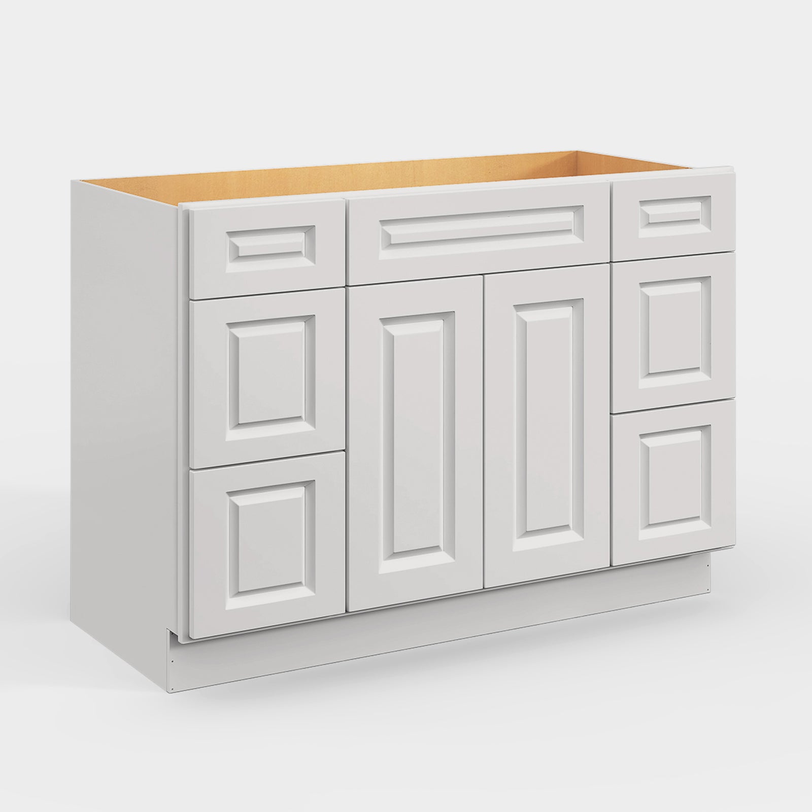 V Series Six Drawer Bathroom Vanity Base Cabinet, Kitchen Cabinet