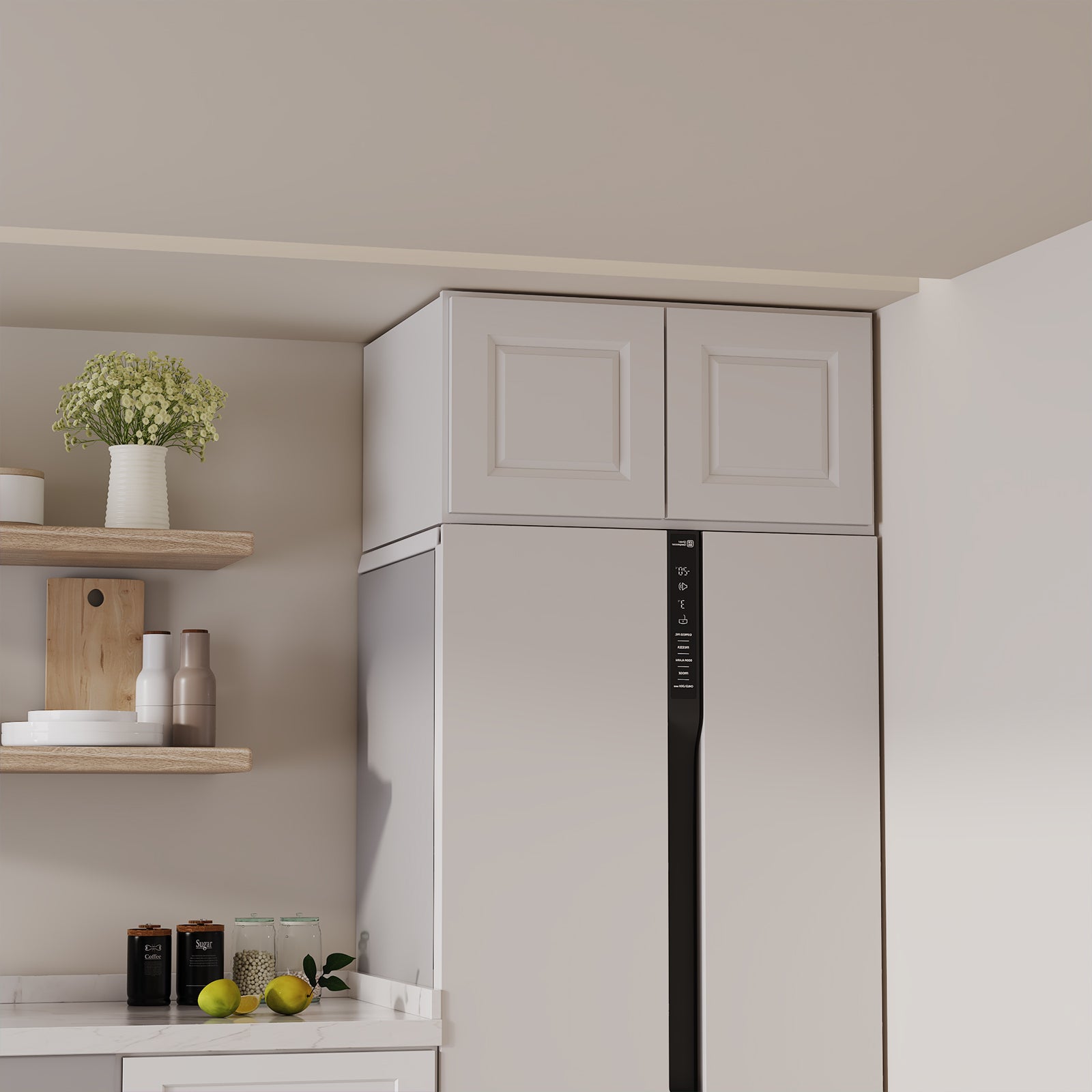 W6 Series Plywood Ready to Assemble Kitchen Wall Cabinets with 2 Doors-5