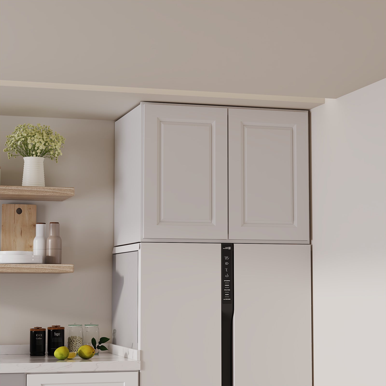 W6 Series Plywood Ready to Assemble Kitchen Wall Cabinets with 2 Doors-5