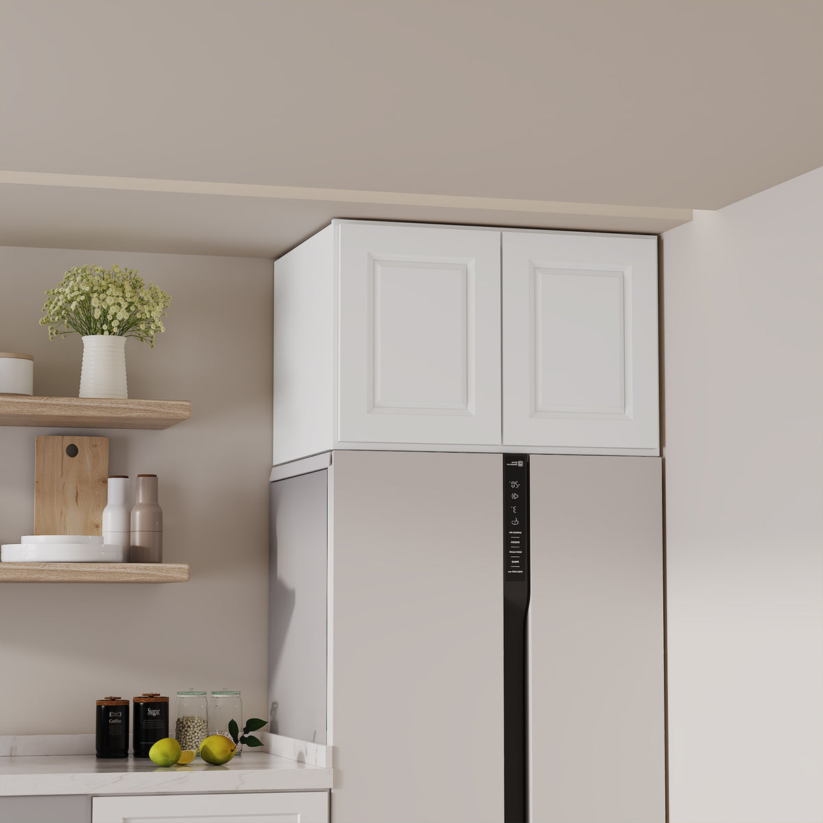 W6 Series Plywood Ready to Assemble Kitchen Wall Cabinets with 2 Doors-5