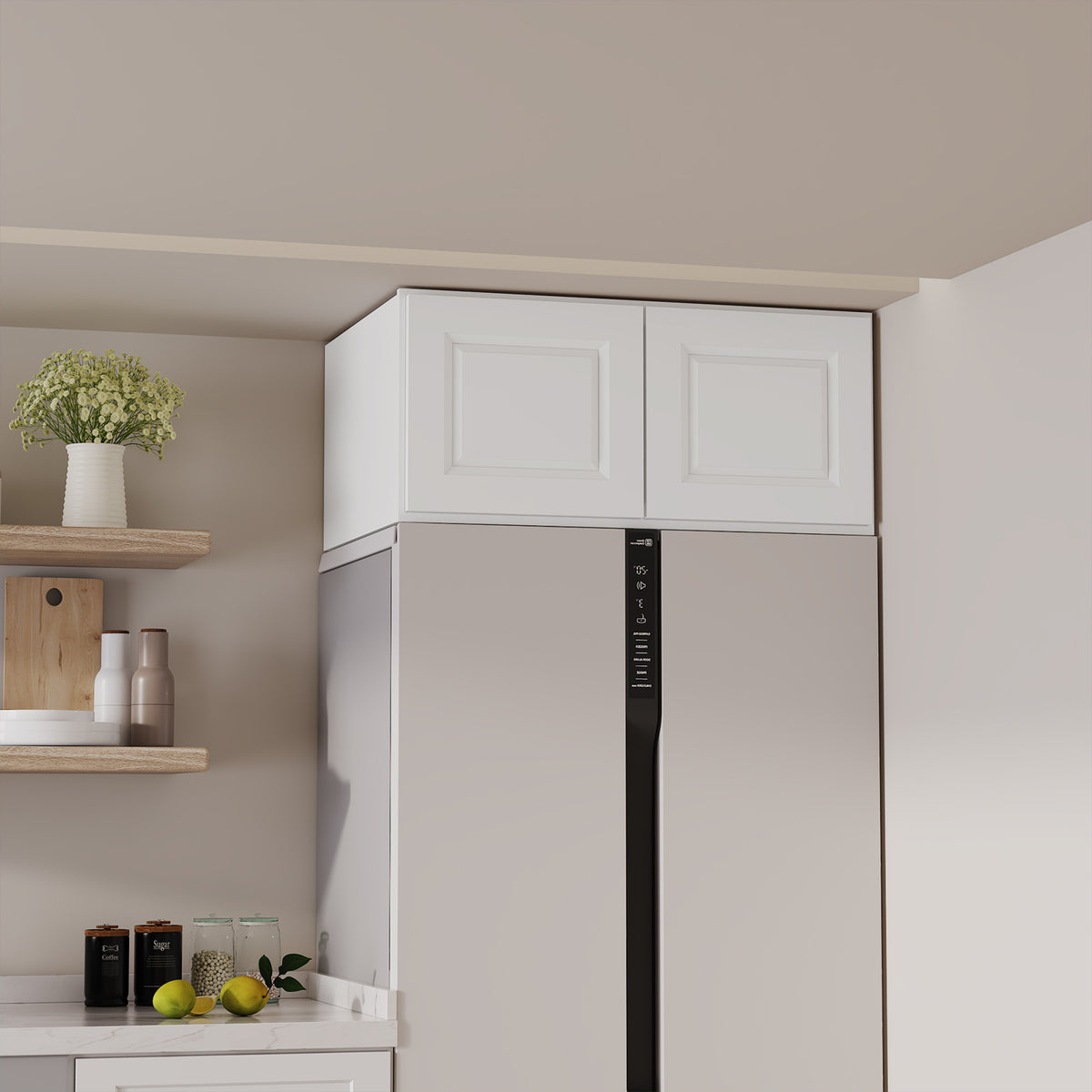 W6 Series Plywood Ready to Assemble Kitchen Wall Cabinets with 2 Doors-5