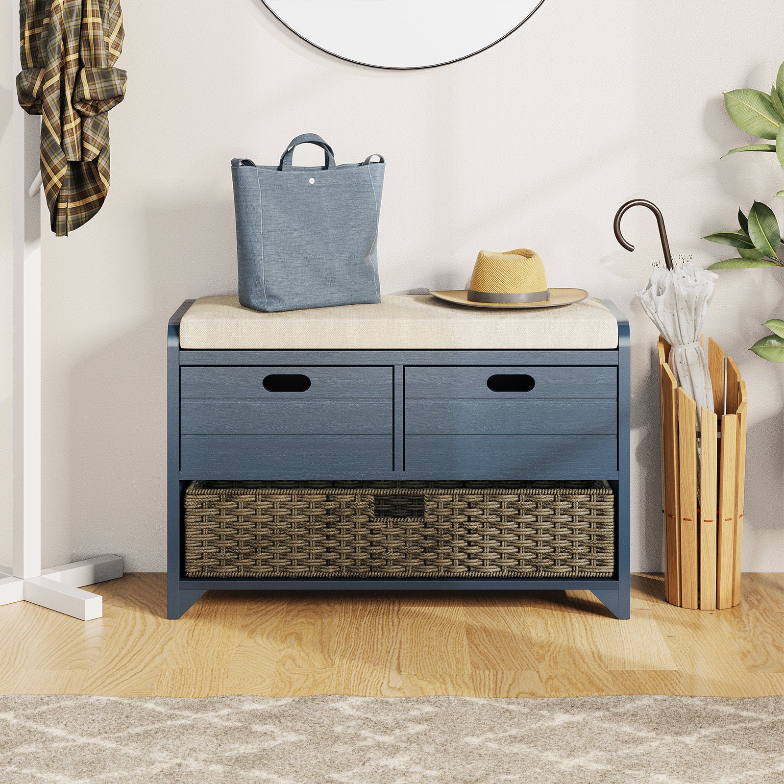 32" Storage Bench Shoe Bench