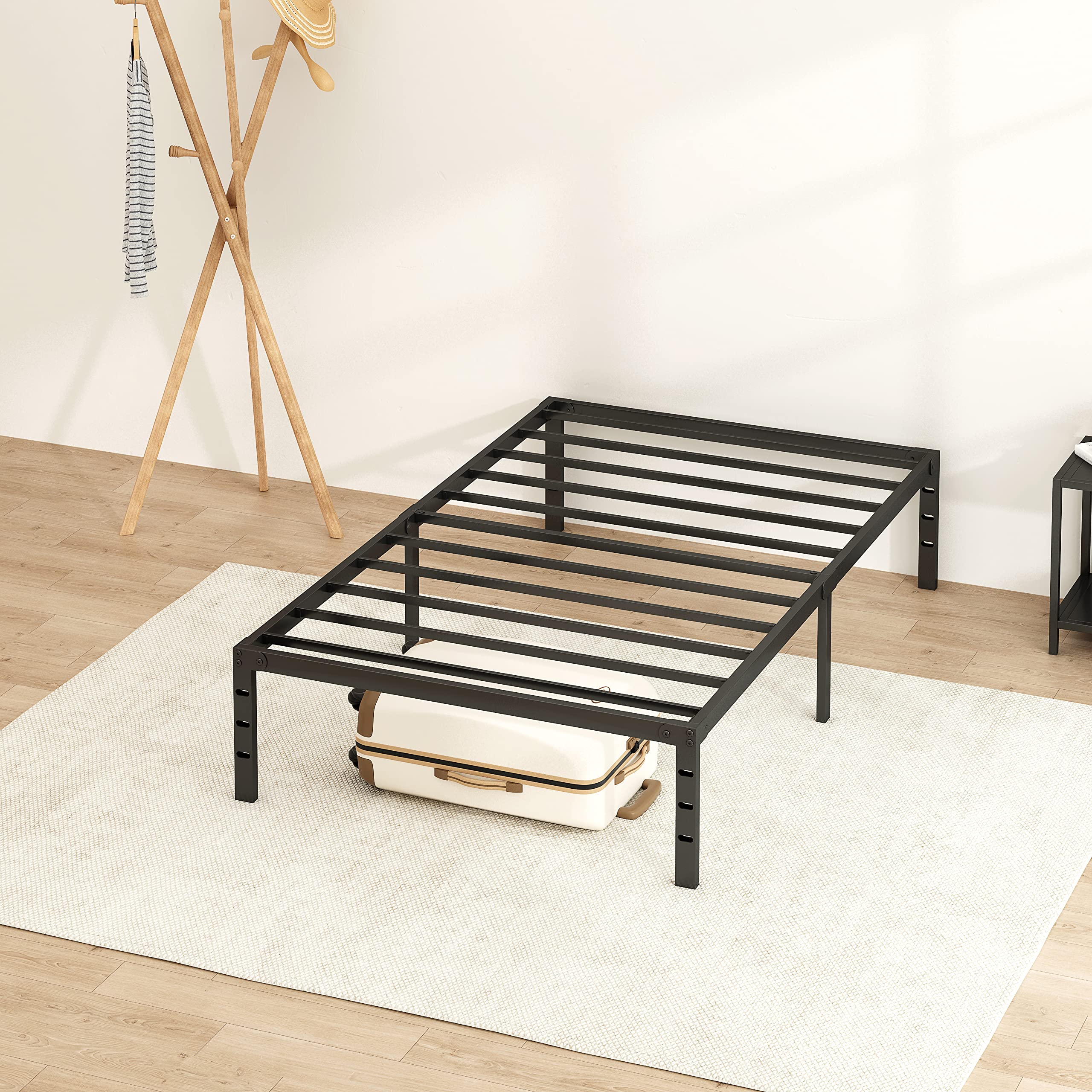Twin Metal Platform Bed Frame,No Box Spring Needed