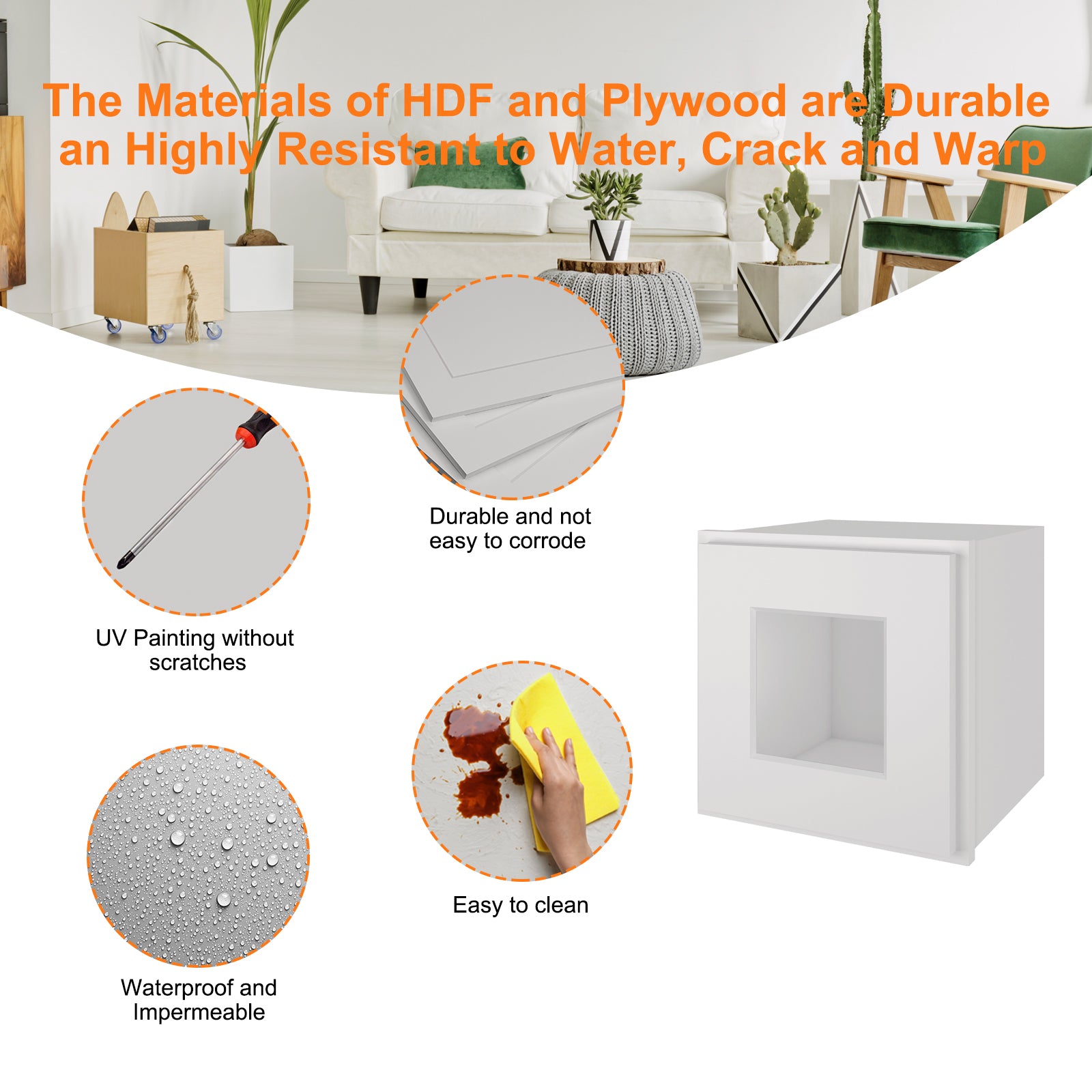 12"D*12"W*12"H Birch Solid Wood Medicine Cabinet Wall Mounted W1212GD