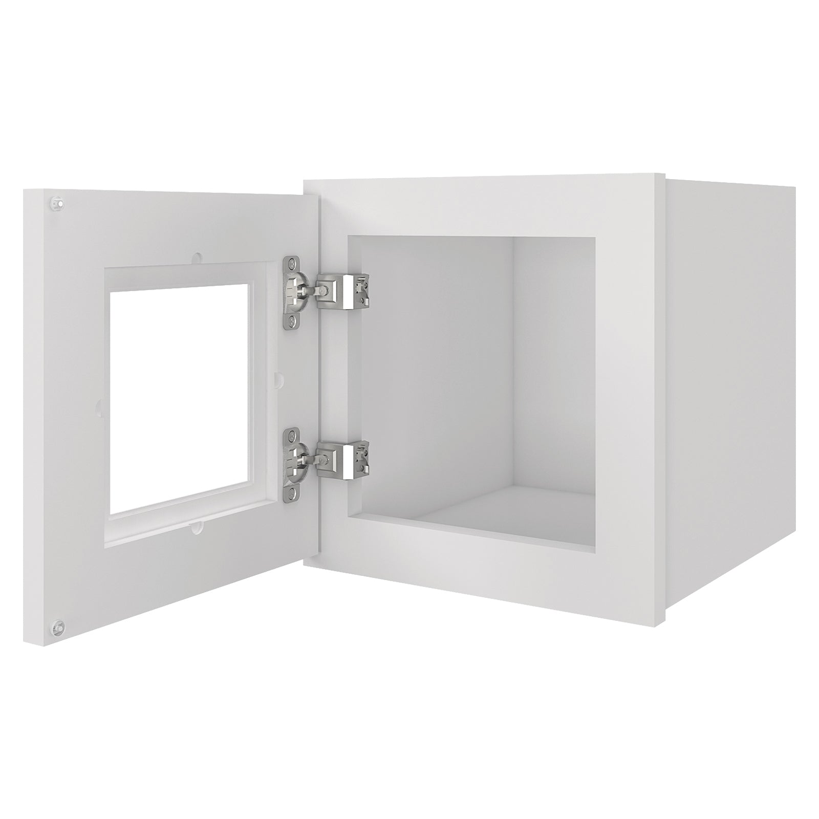 12"D*12"W*12"H Birch Solid Wood Medicine Cabinet Wall Mounted W1212GD