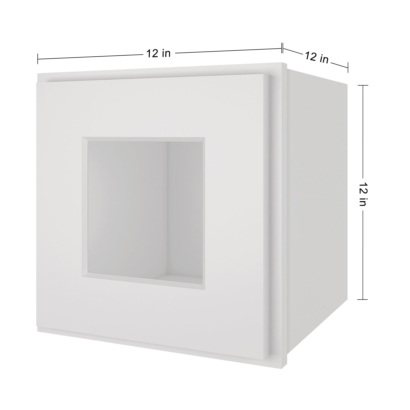 12"D*12"W*12"H Birch Solid Wood Medicine Cabinet Wall Mounted W1212GD