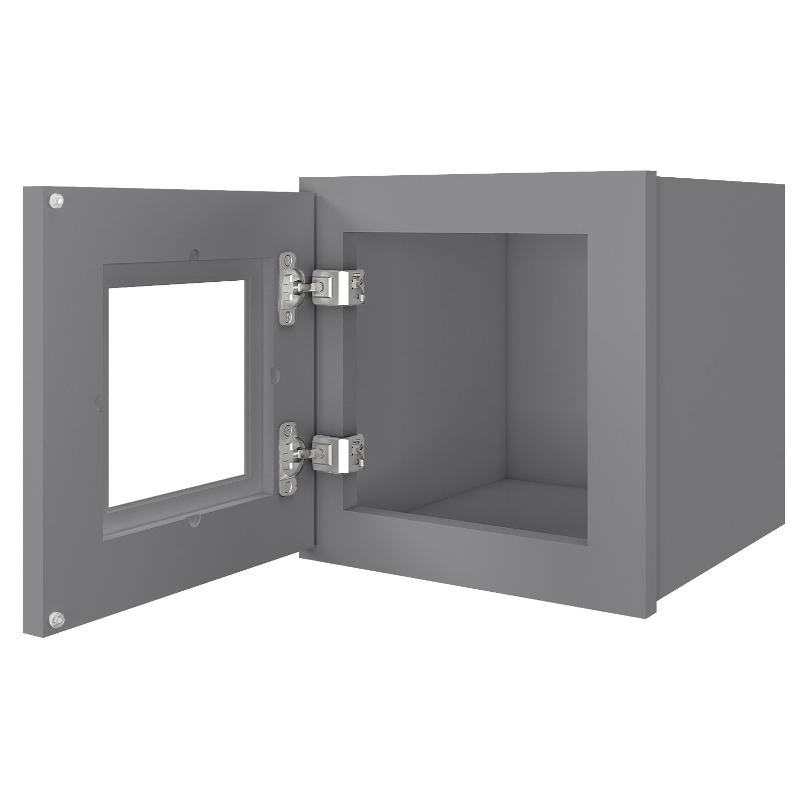 12"D*12"W*12"H Birch Solid Wood Medicine Cabinet Wall Mounted W1212GD