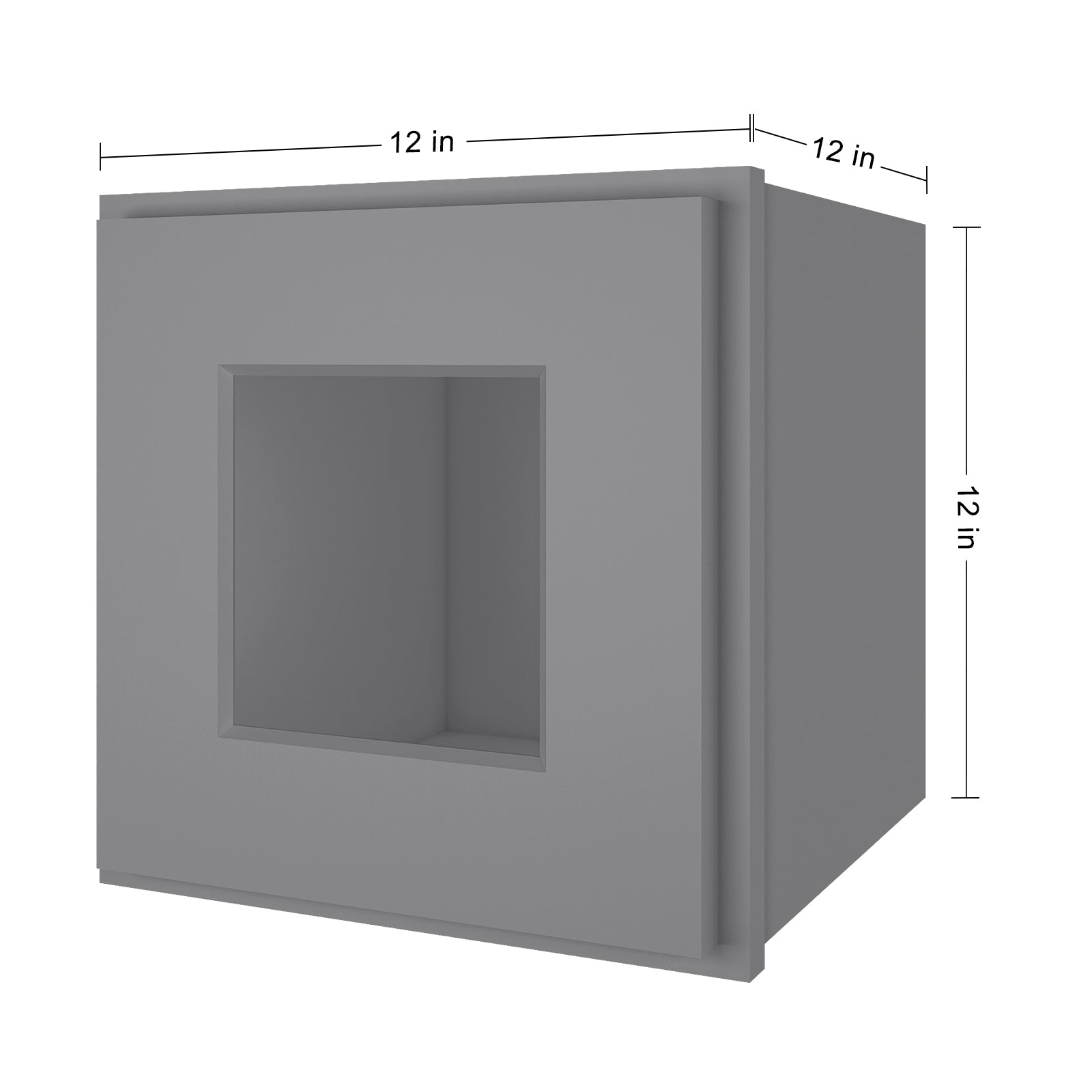 12"D*12"W*12"H Birch Solid Wood Medicine Cabinet Wall Mounted W1212GD