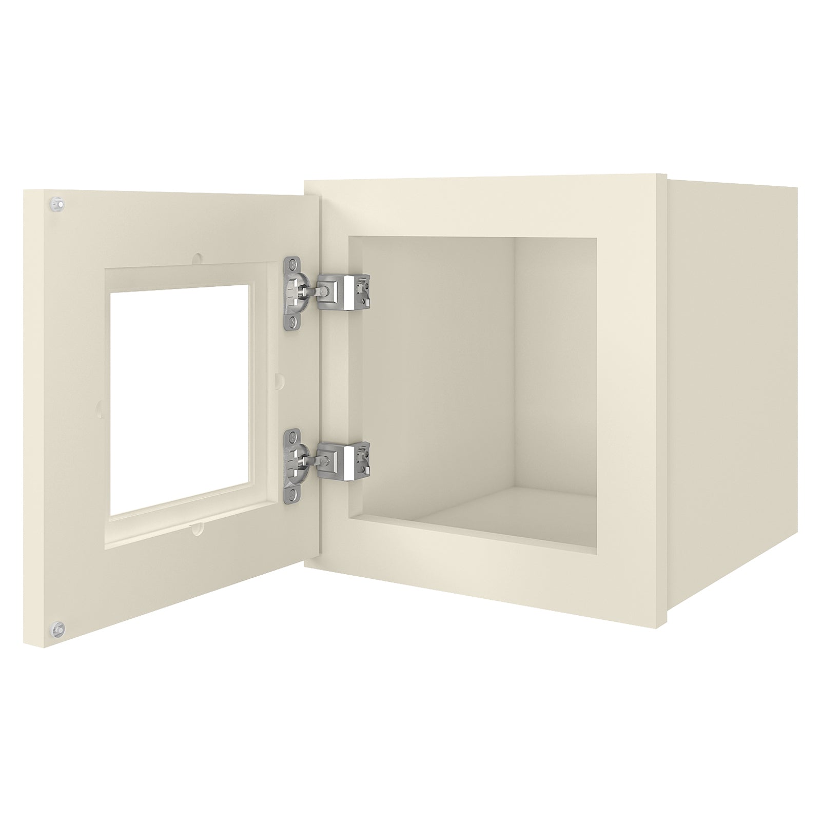 12"D*12"W*12"H Birch Solid Wood Medicine Cabinet Wall Mounted W1212GD