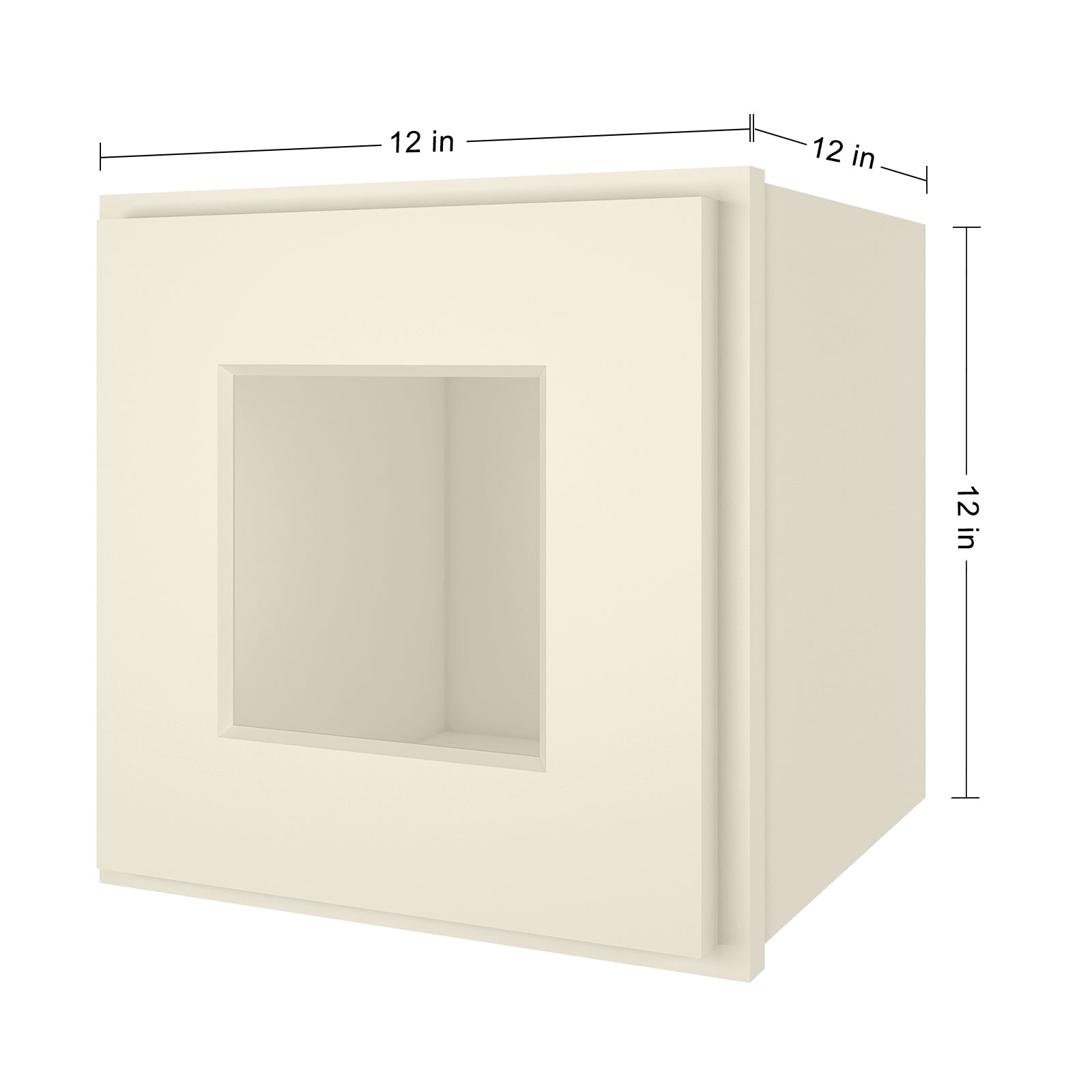 12"D*12"W*12"H Birch Solid Wood Medicine Cabinet Wall Mounted W1212GD