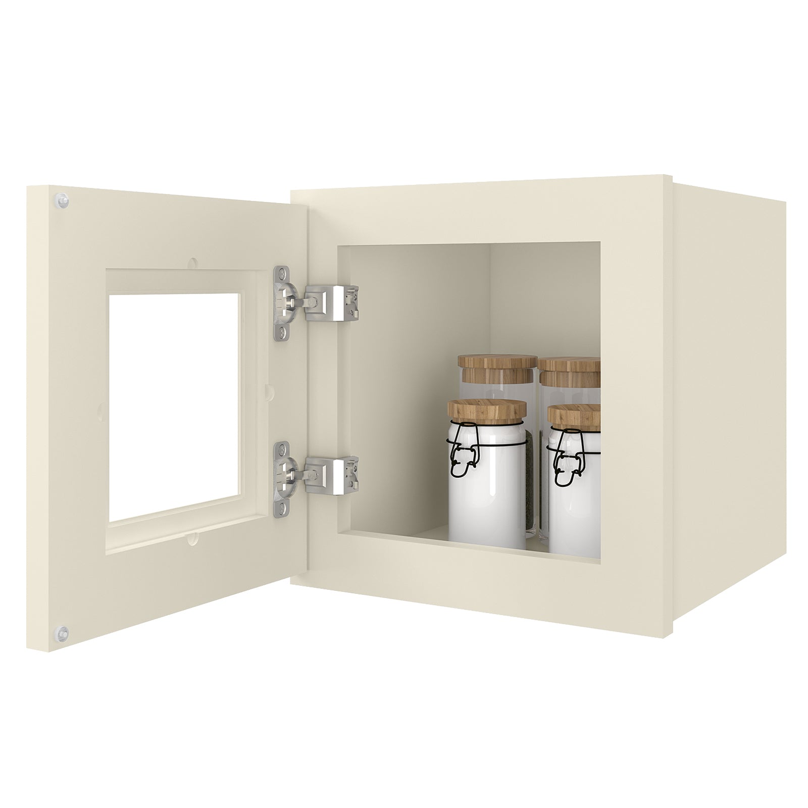 12"D*12"W*12"H Birch Solid Wood Medicine Cabinet Wall Mounted W1212GD