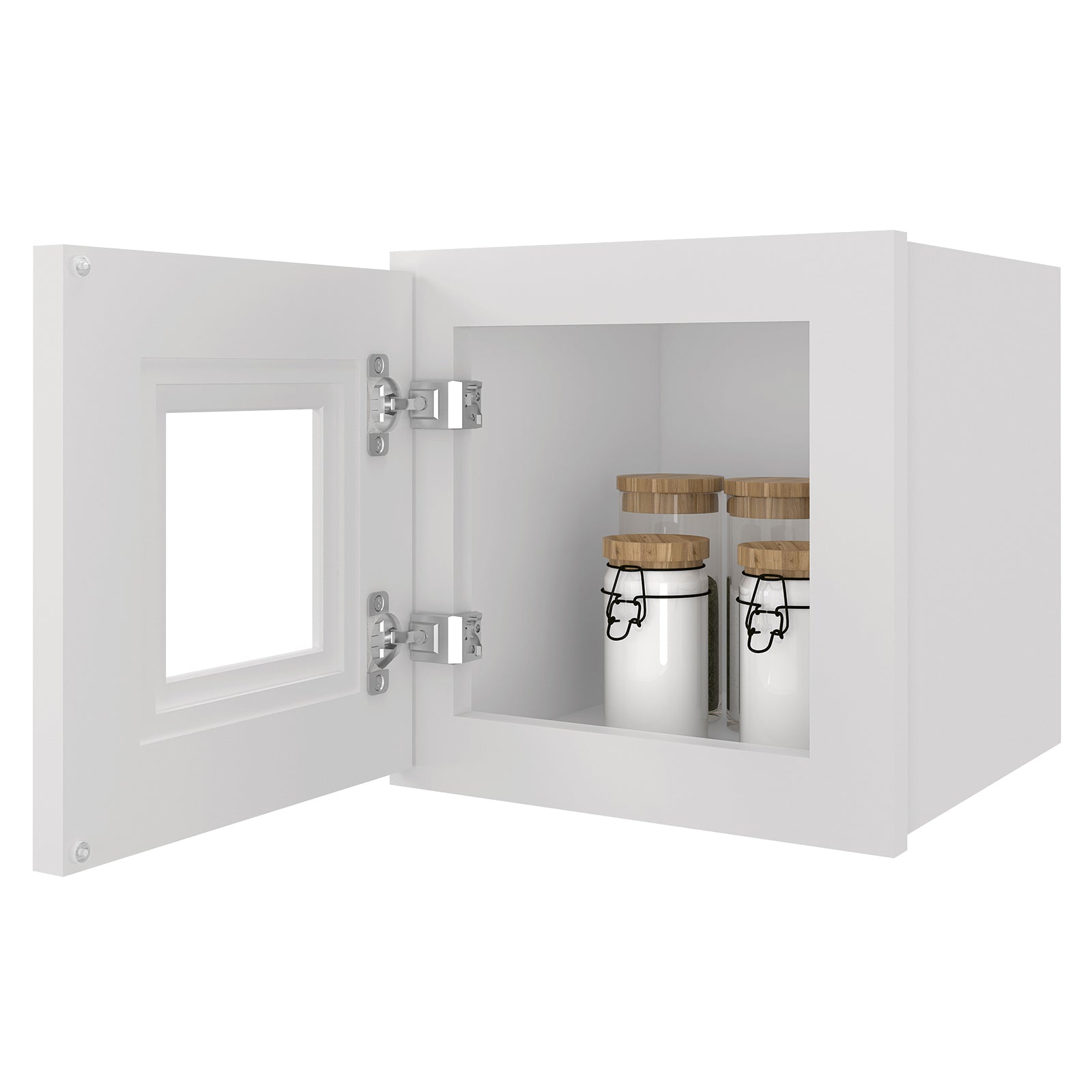 12"D*12"W*12"H Birch Solid Wood Medicine Cabinet Wall Mounted W1212GD