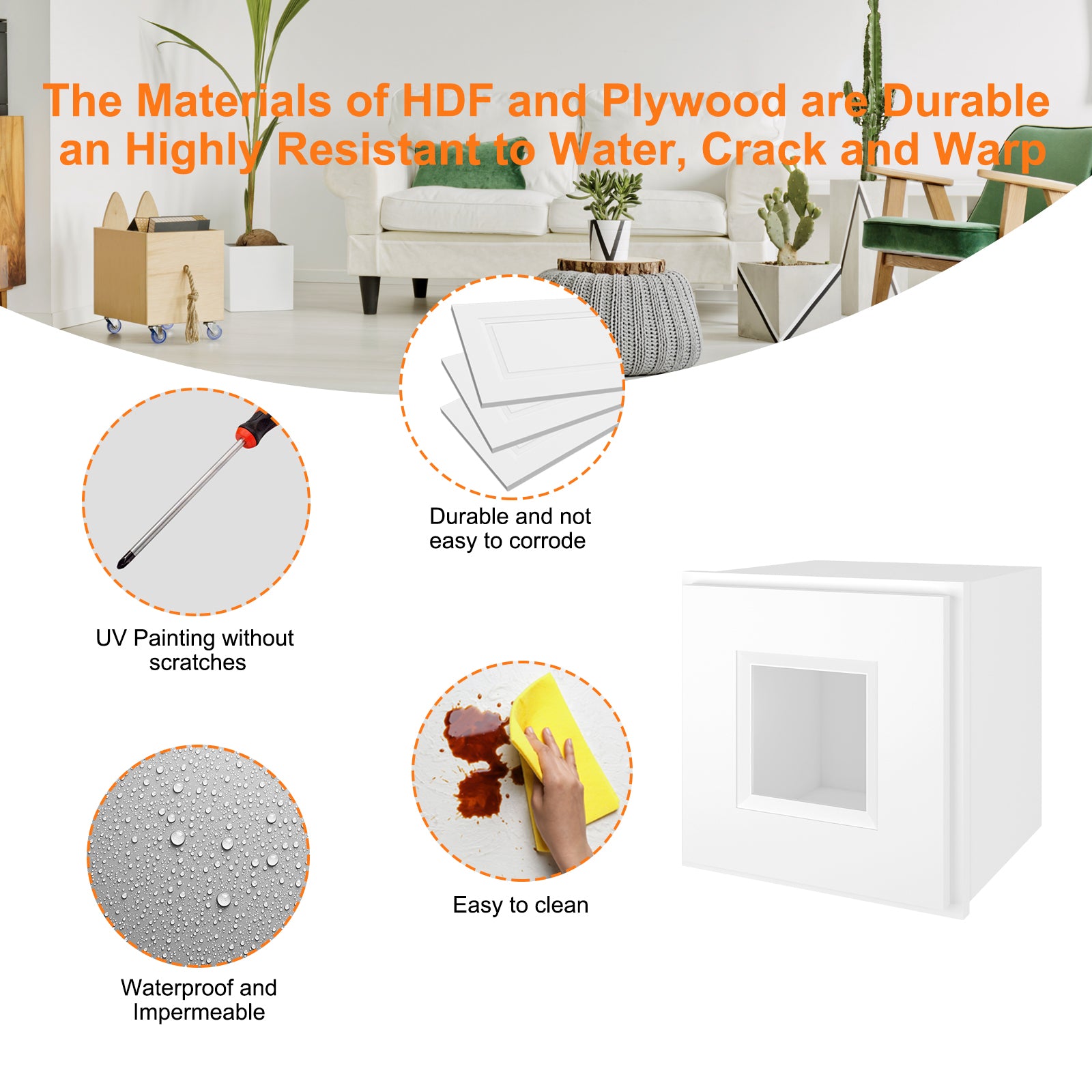 12"D*12"W*12"H Birch Solid Wood Medicine Cabinet Wall Mounted W1212GD