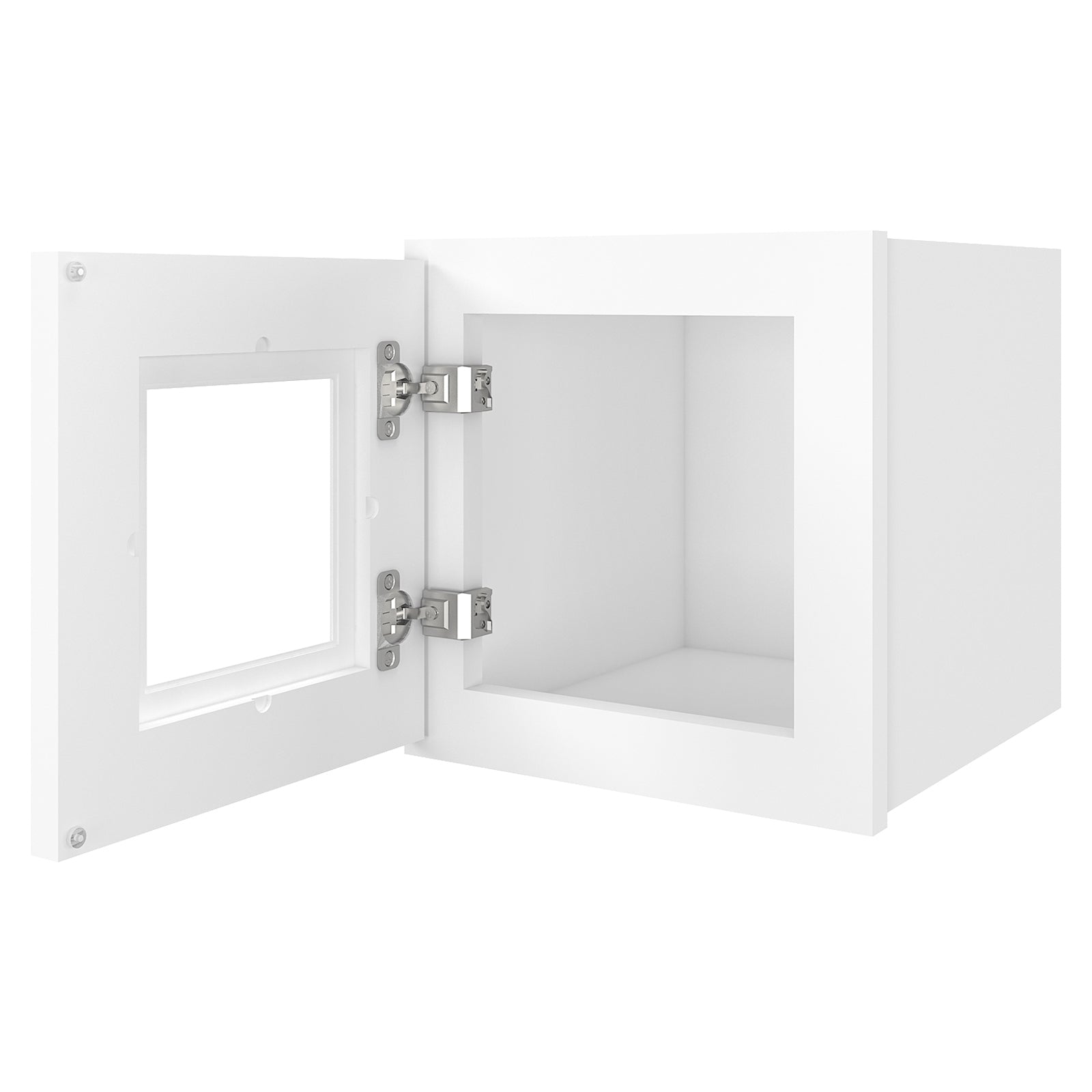 12"D*12"W*12"H Birch Solid Wood Medicine Cabinet Wall Mounted W1212GD