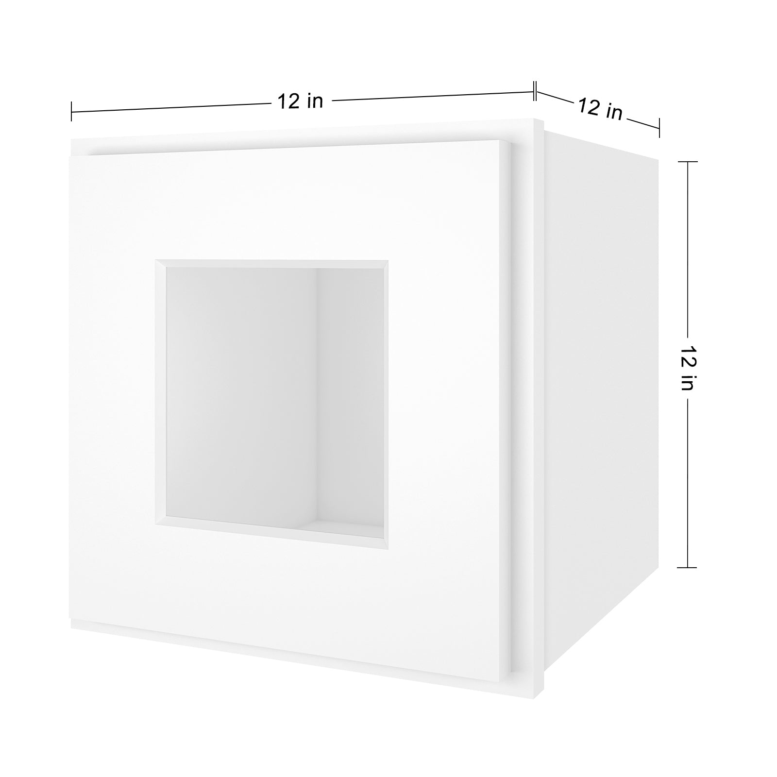 12"D*12"W*12"H Birch Solid Wood Medicine Cabinet Wall Mounted W1212GD