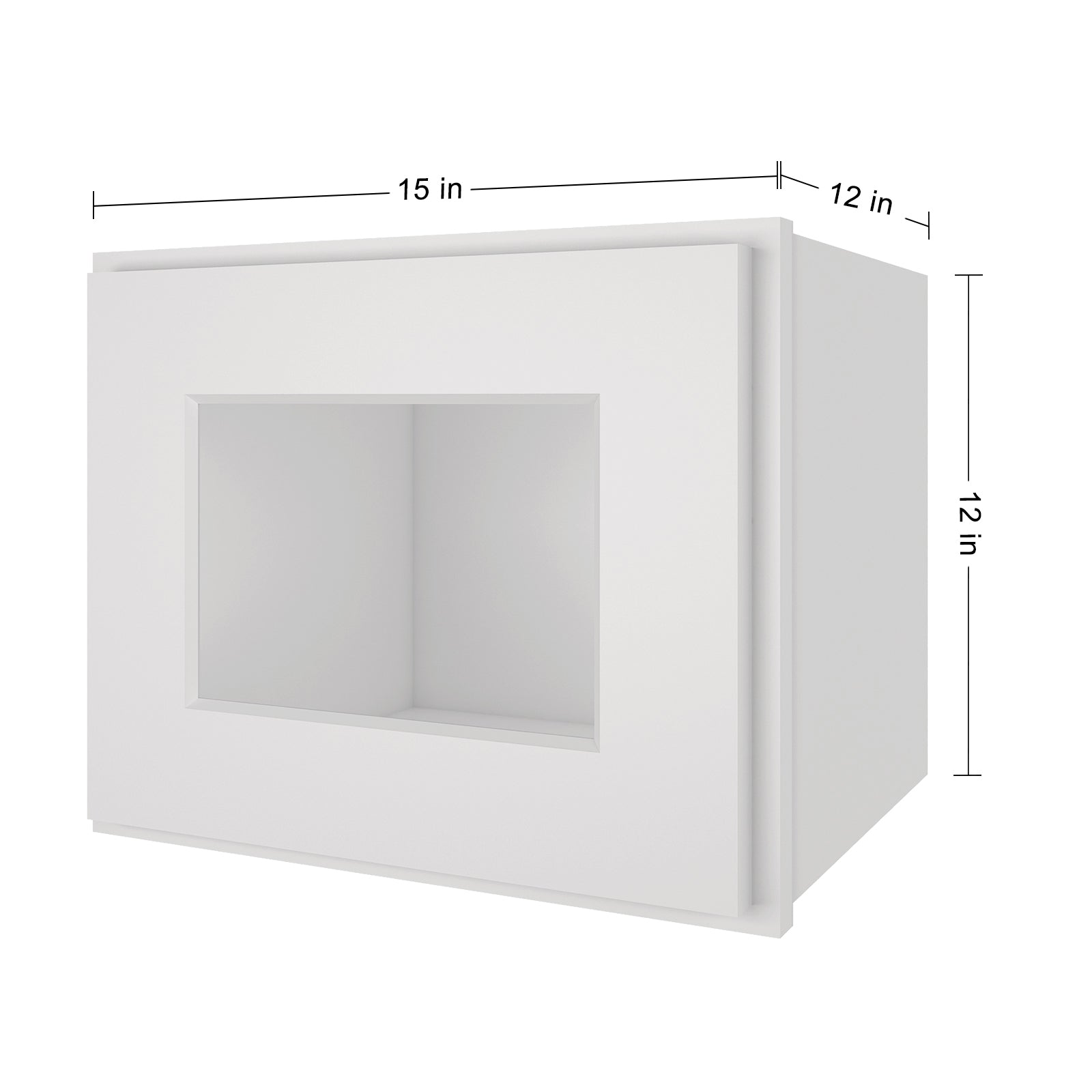 12"D*15"W*12"H Birch Solid Wood Medicine Cabinet Wall Mounted W1512GD