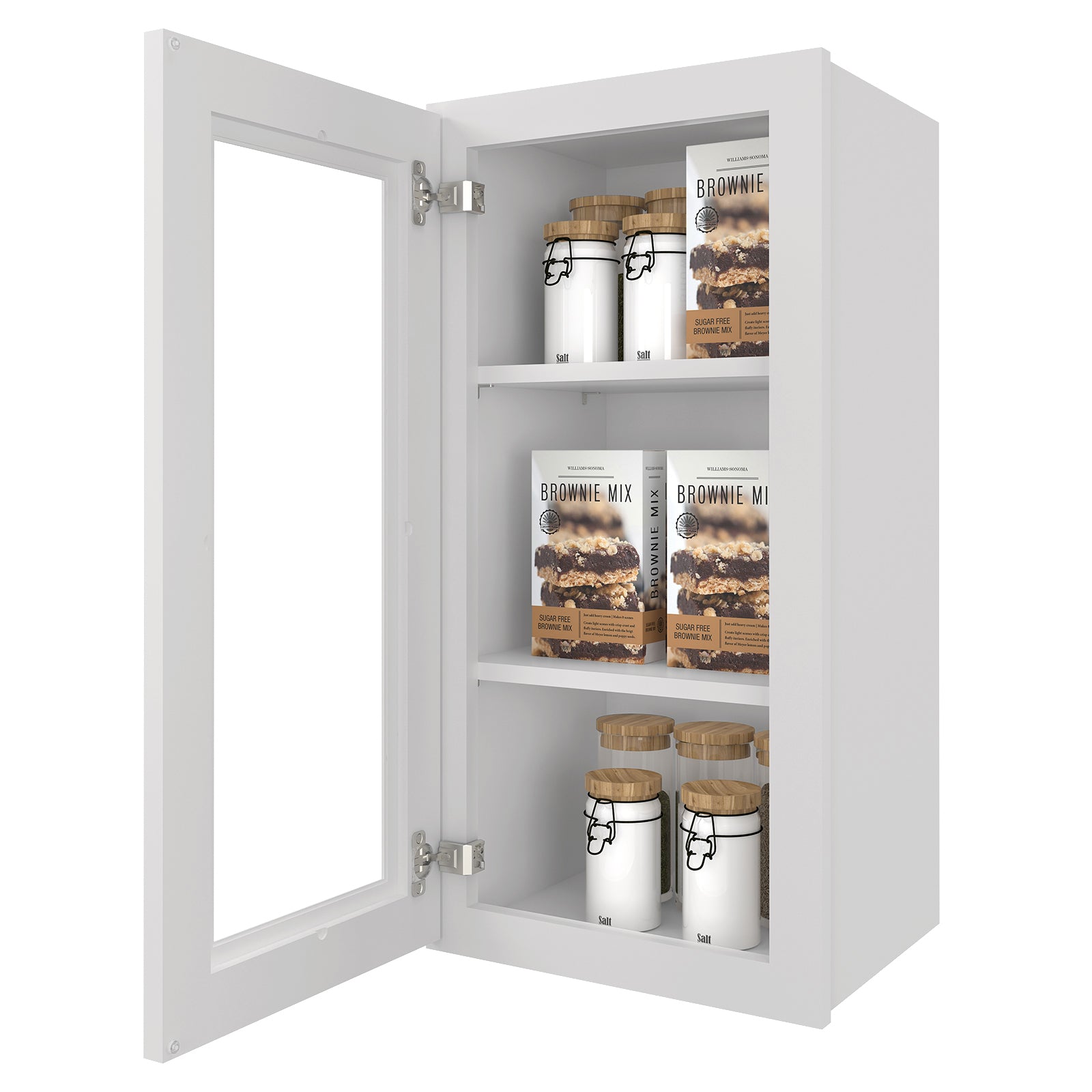 12"D*15"W*30"H Birch Solid Wood Medicine Cabinet Wall Mounted W1530GD