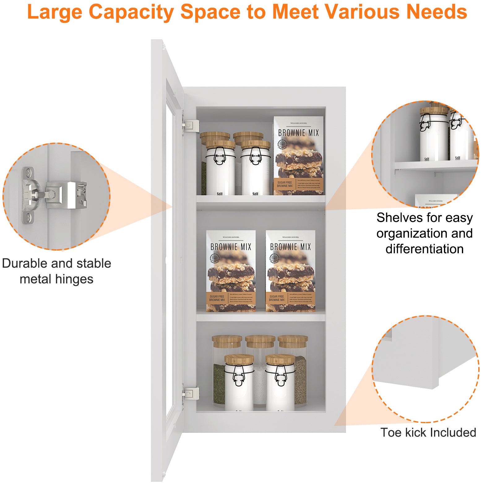 12"D*15"W*30"H Birch Solid Wood Medicine Cabinet Wall Mounted W1530GD