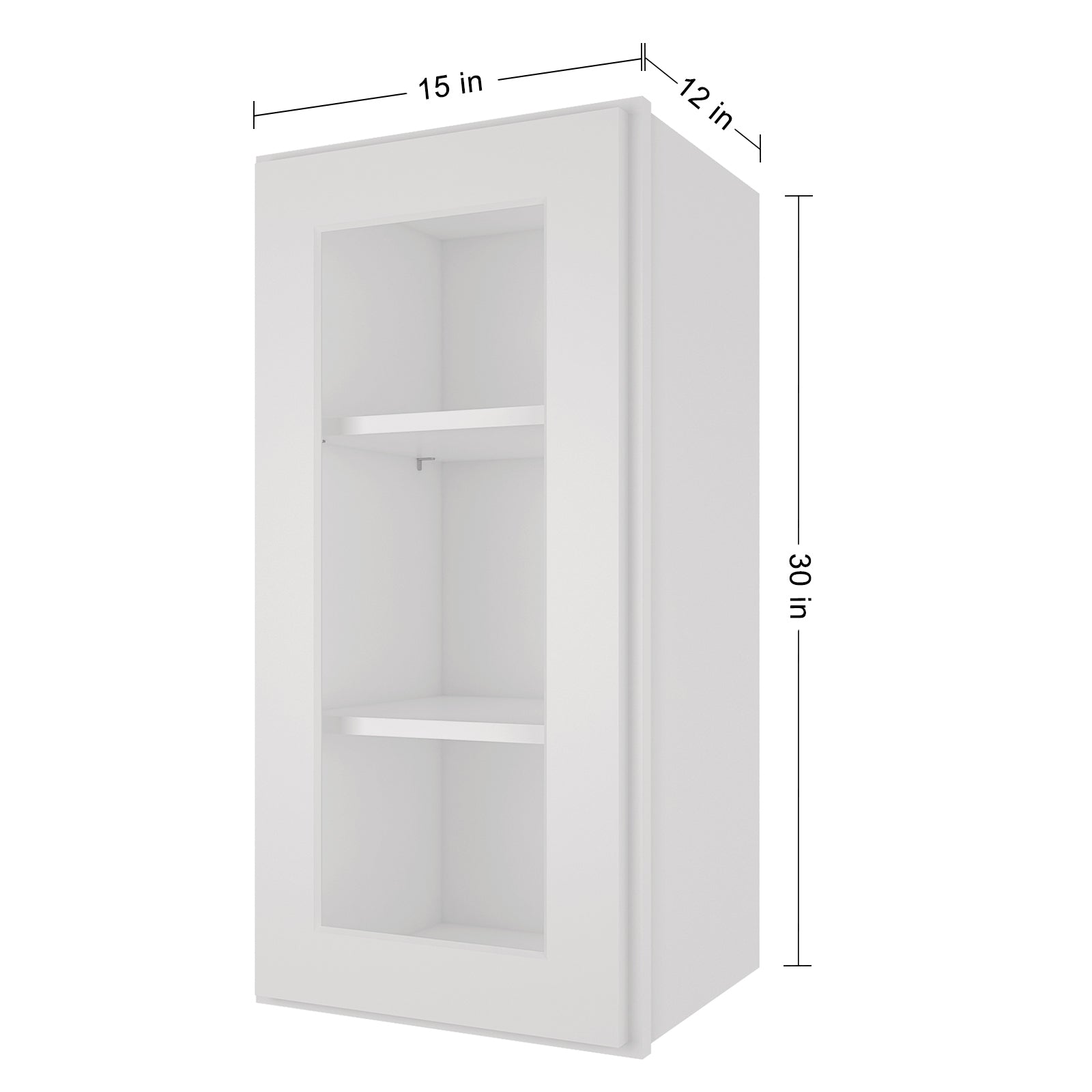 12"D*15"W*30"H Birch Solid Wood Medicine Cabinet Wall Mounted W1530GD