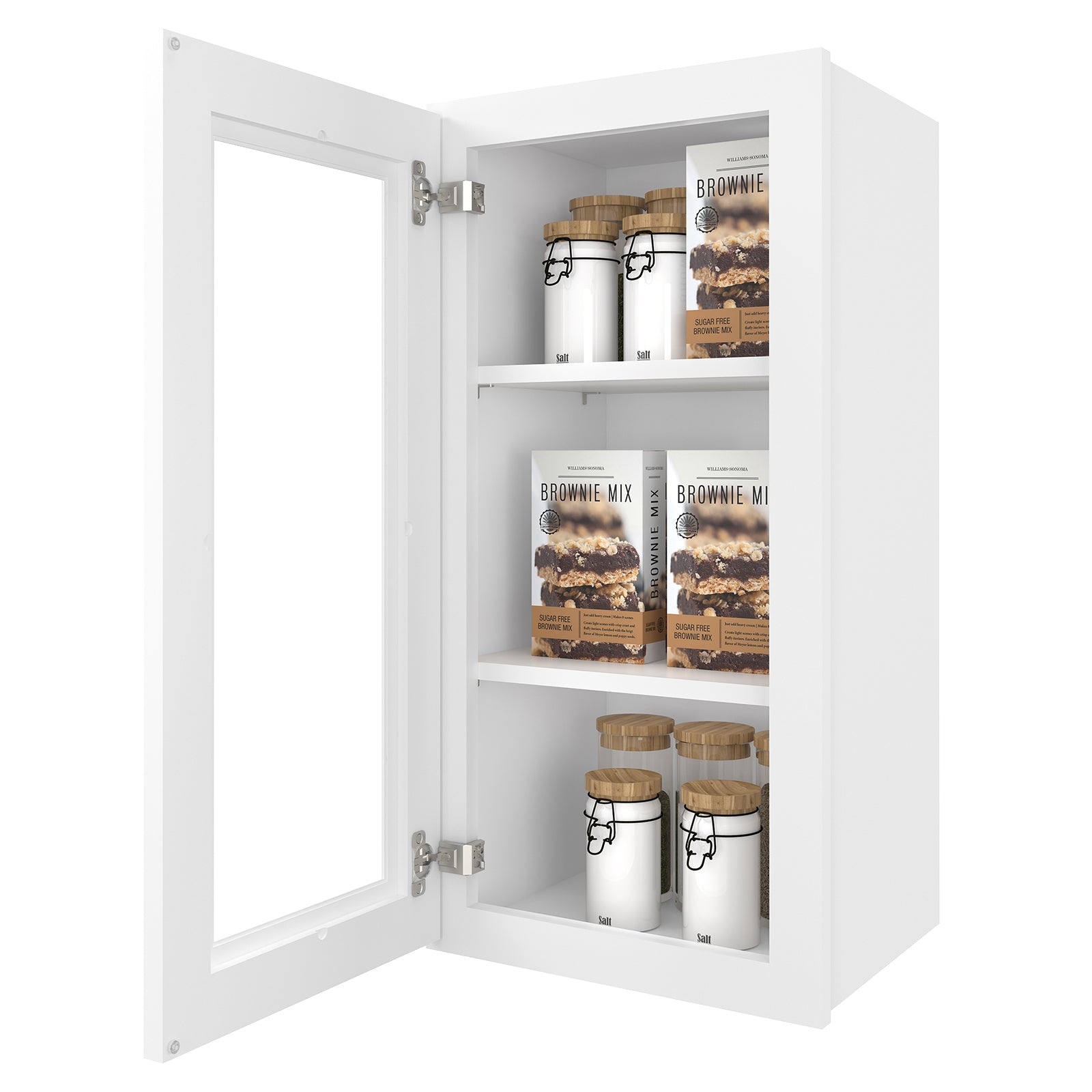 12"D*15"W*30"H Birch Solid Wood Medicine Cabinet Wall Mounted W1530GD