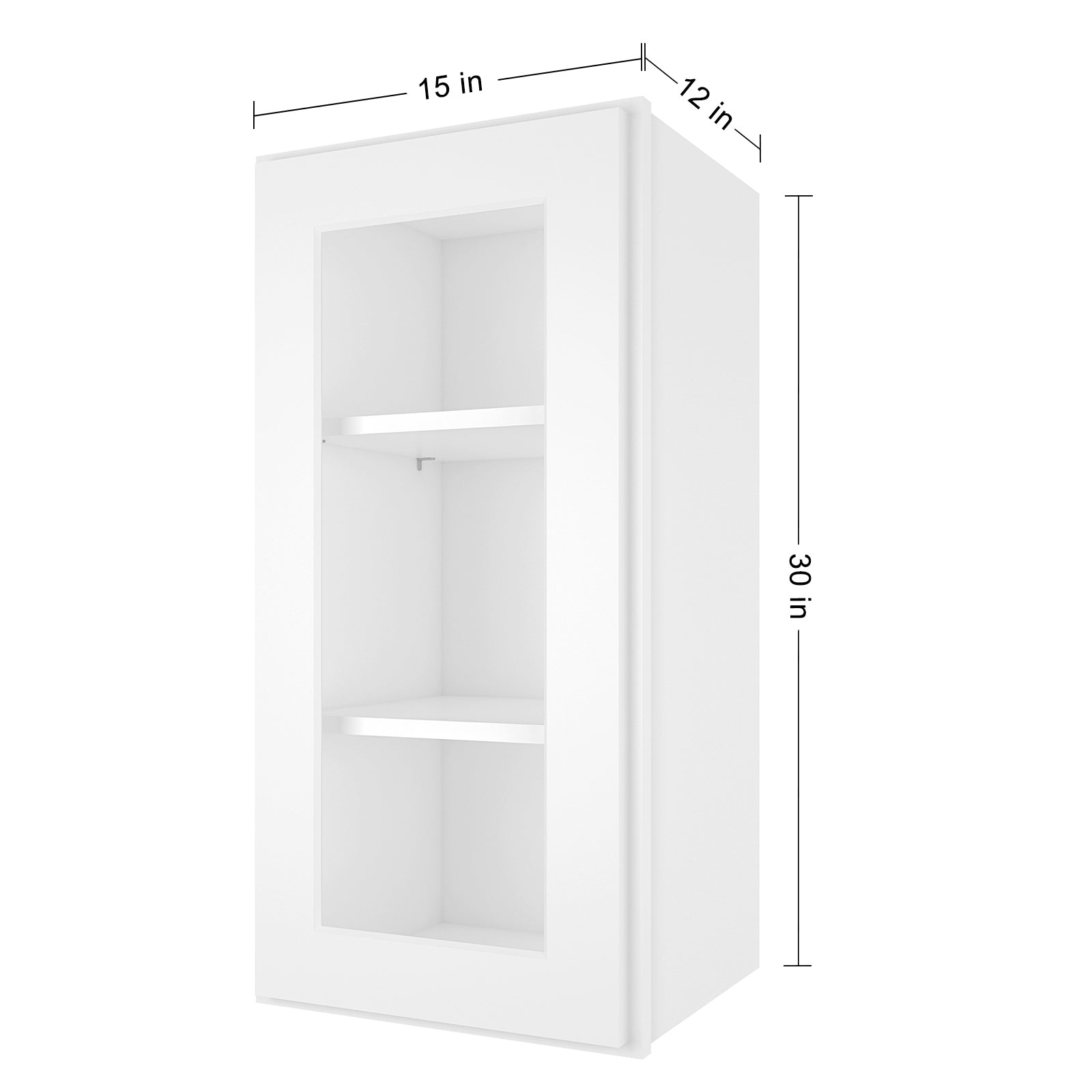 12"D*15"W*30"H Birch Solid Wood Medicine Cabinet Wall Mounted W1530GD
