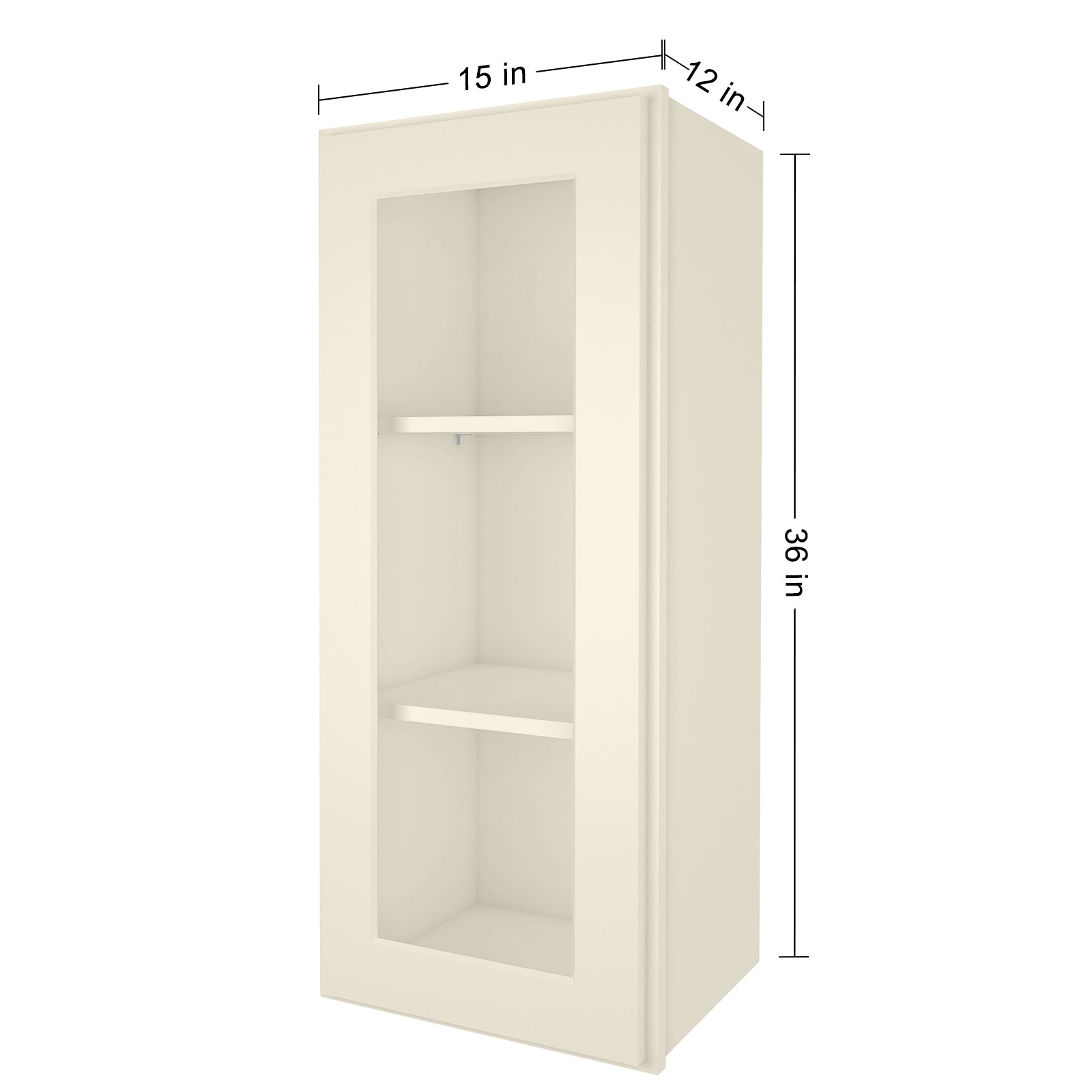 12"D*15"W*36"H Birch Solid Wood Medicine Cabinet Wall Mounted W1536GD