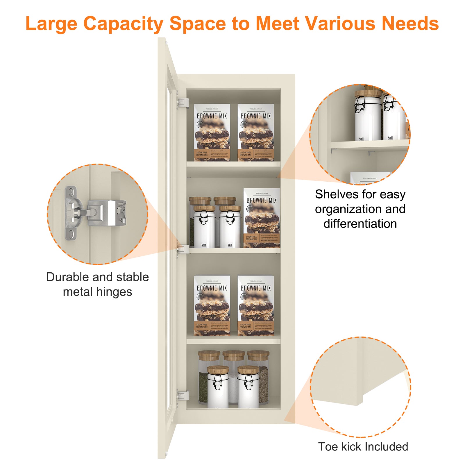 12"D*15"W*42"H Birch Solid Wood Medicine Cabinet Wall Mounted W1542GD