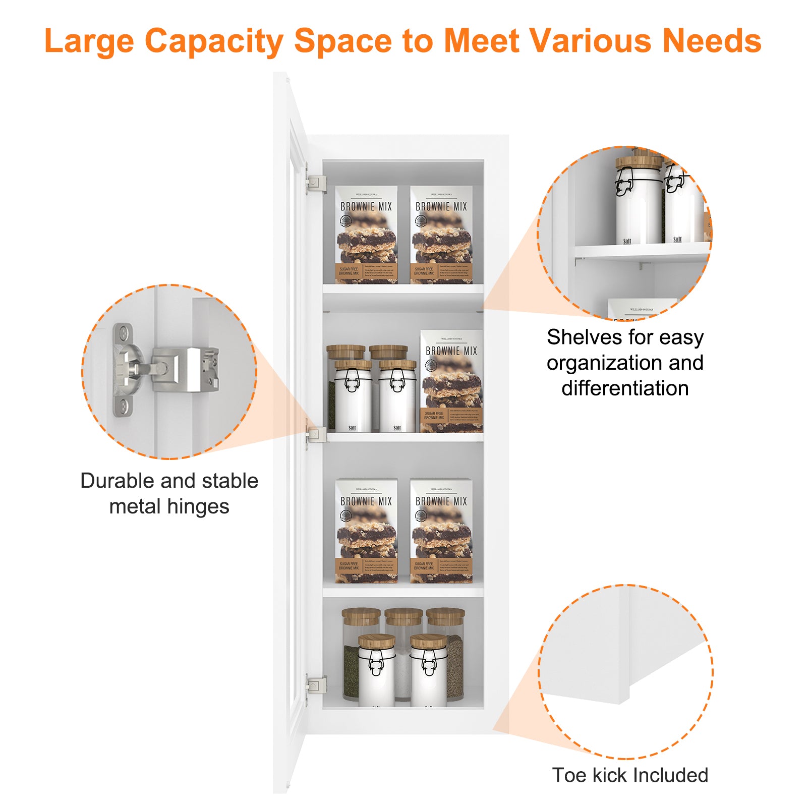 12"D*15"W*42"H Birch Solid Wood Medicine Cabinet Wall Mounted W1542GD