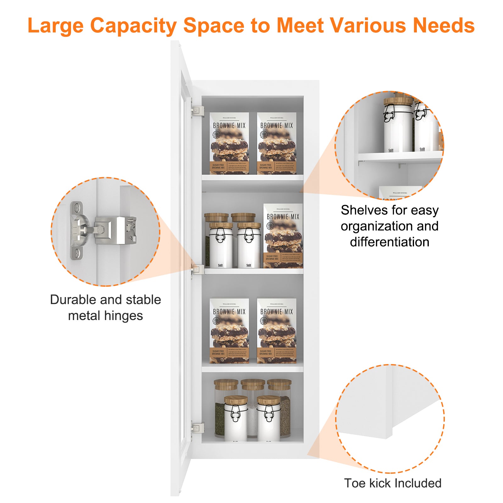 12"D*15"W*42"H Birch Solid Wood Medicine Cabinet Wall Mounted W1542GD