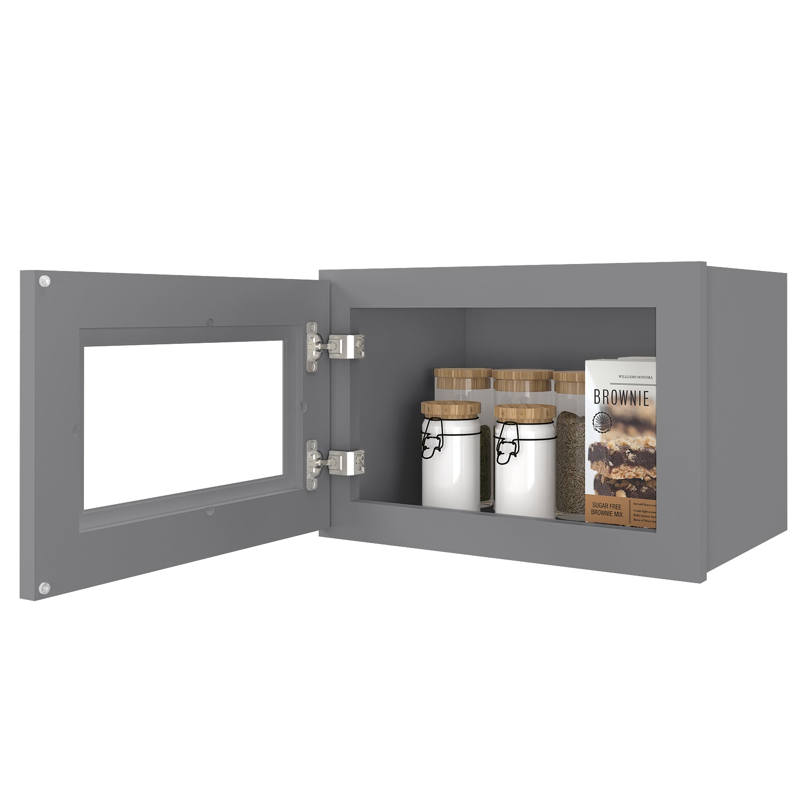 12"D*18"W*12"H Birch Solid Wood Medicine Cabinet Wall Mounted W1812GD